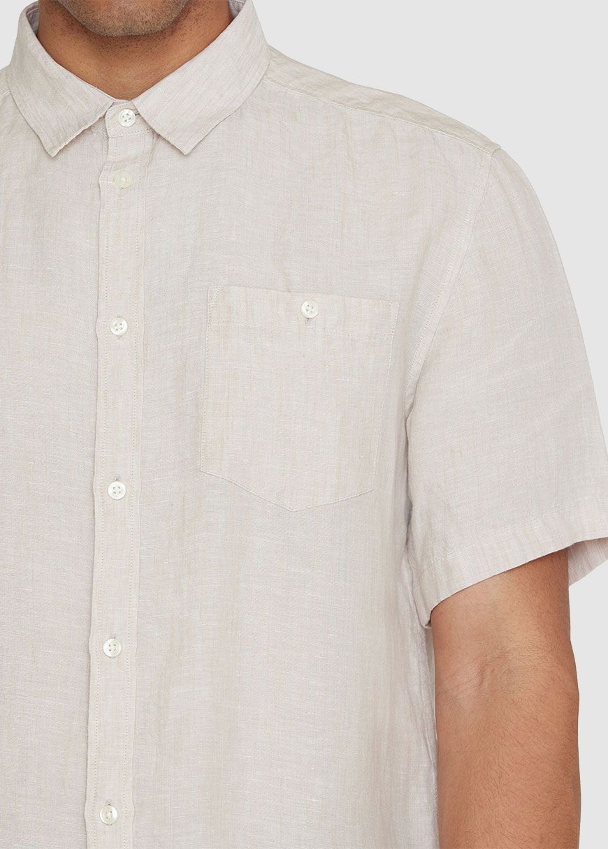 Regular Linen Short Sleeve Shirt