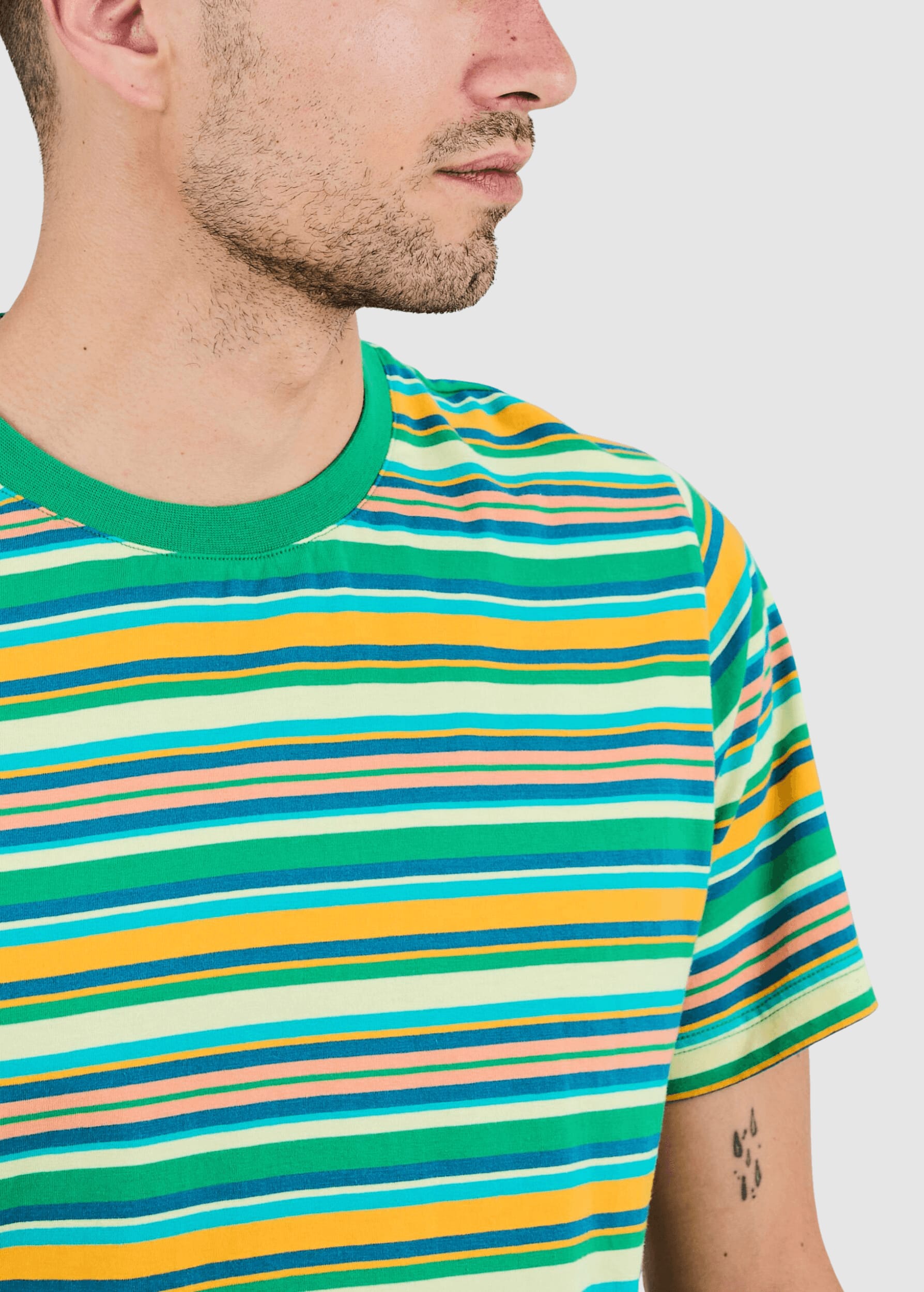 Stripes Regular T-Shirt Green