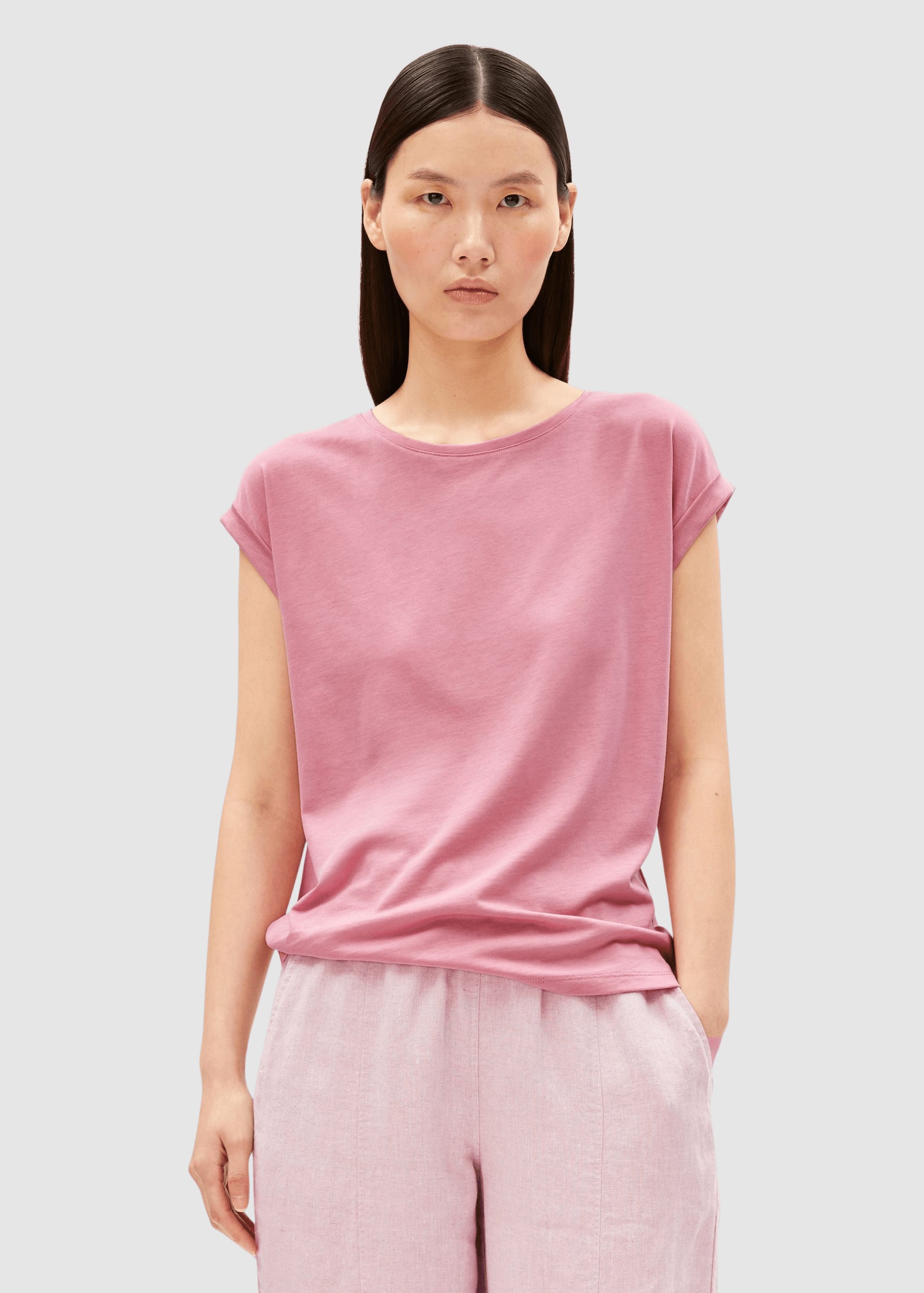 Jilaana T-Shirt Washed Berry