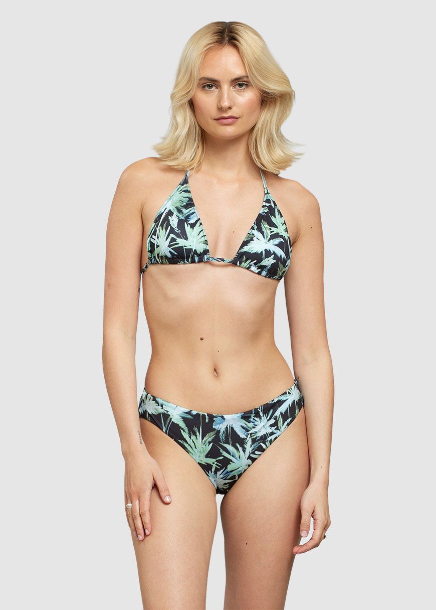 Bikini Bottoms Sanda Painted Palmtrees