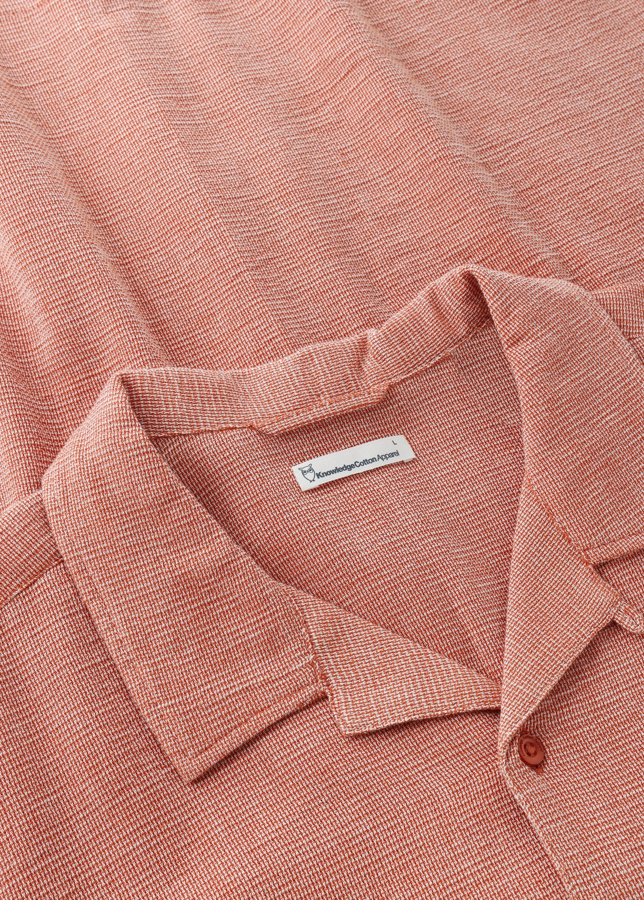 Relaxed Short Sleeve Shirt Burnt Brick Relaxed Short Sleeve Shirt Burnt Brick