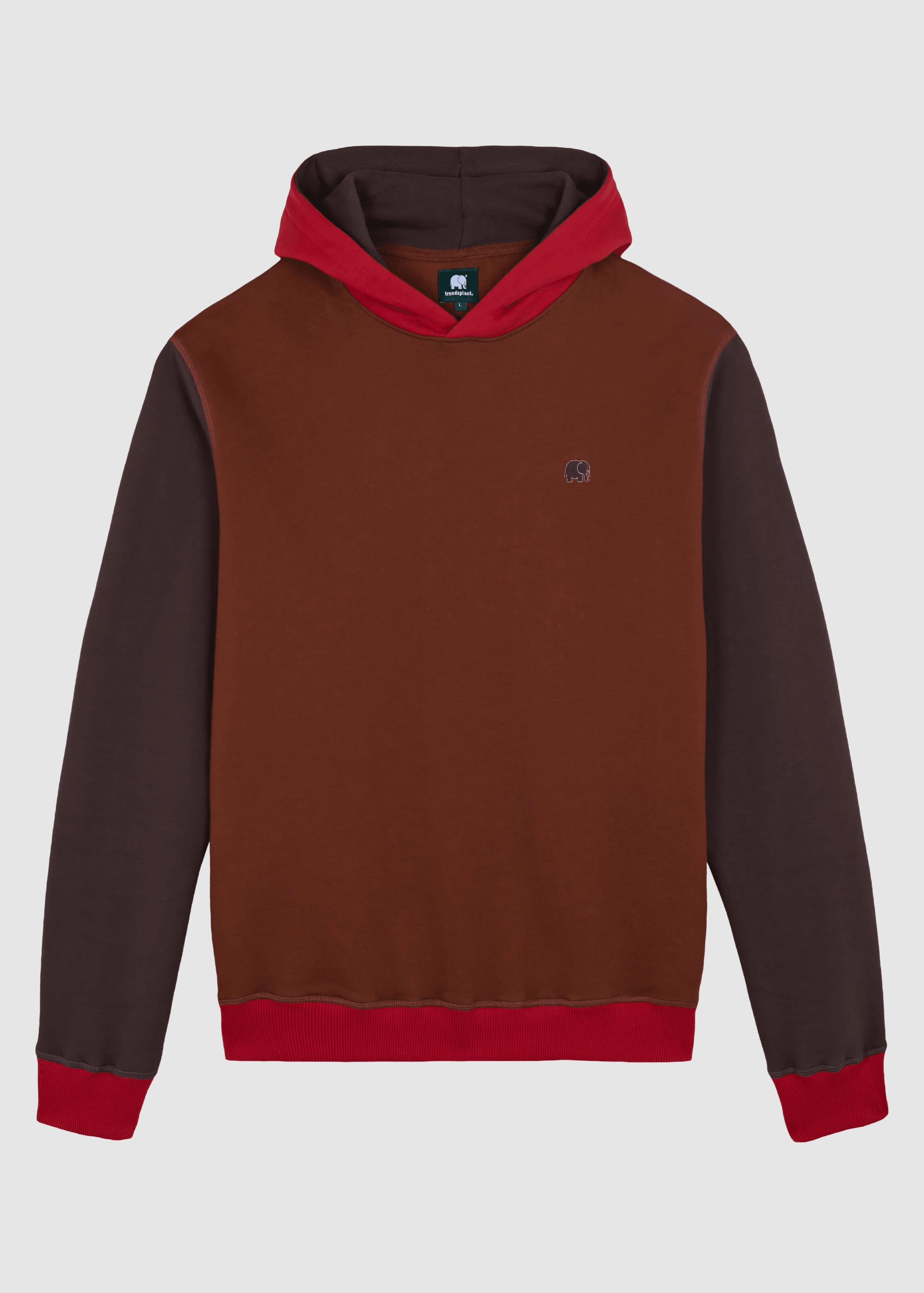 trendsplant-color-block-hoodie-cherry-mahogany-brown-6.jpeg Color Block Hoodie Cherry Mahogany Brown