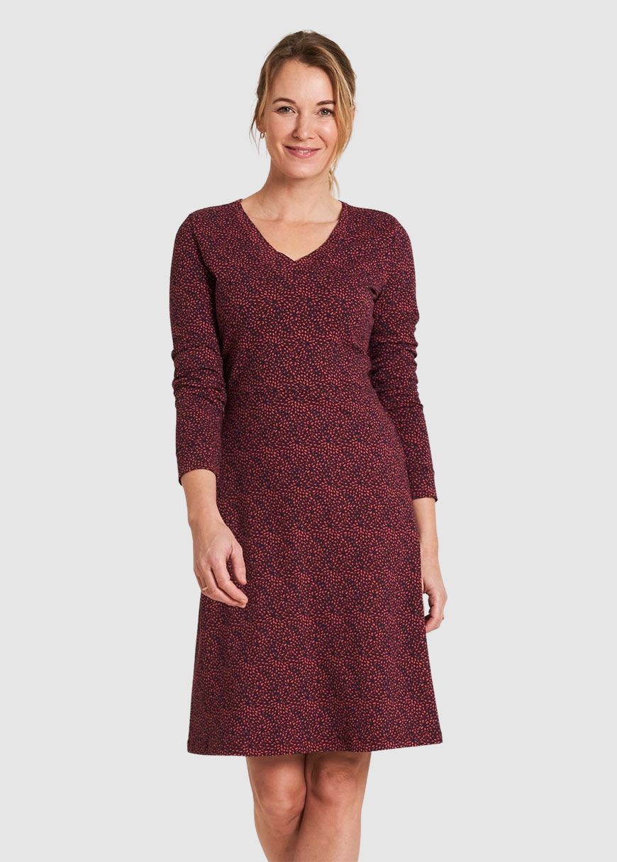 Jersey-Kleid mit V-Ausschnitt Jersey-Kleid mit V-Ausschnitt