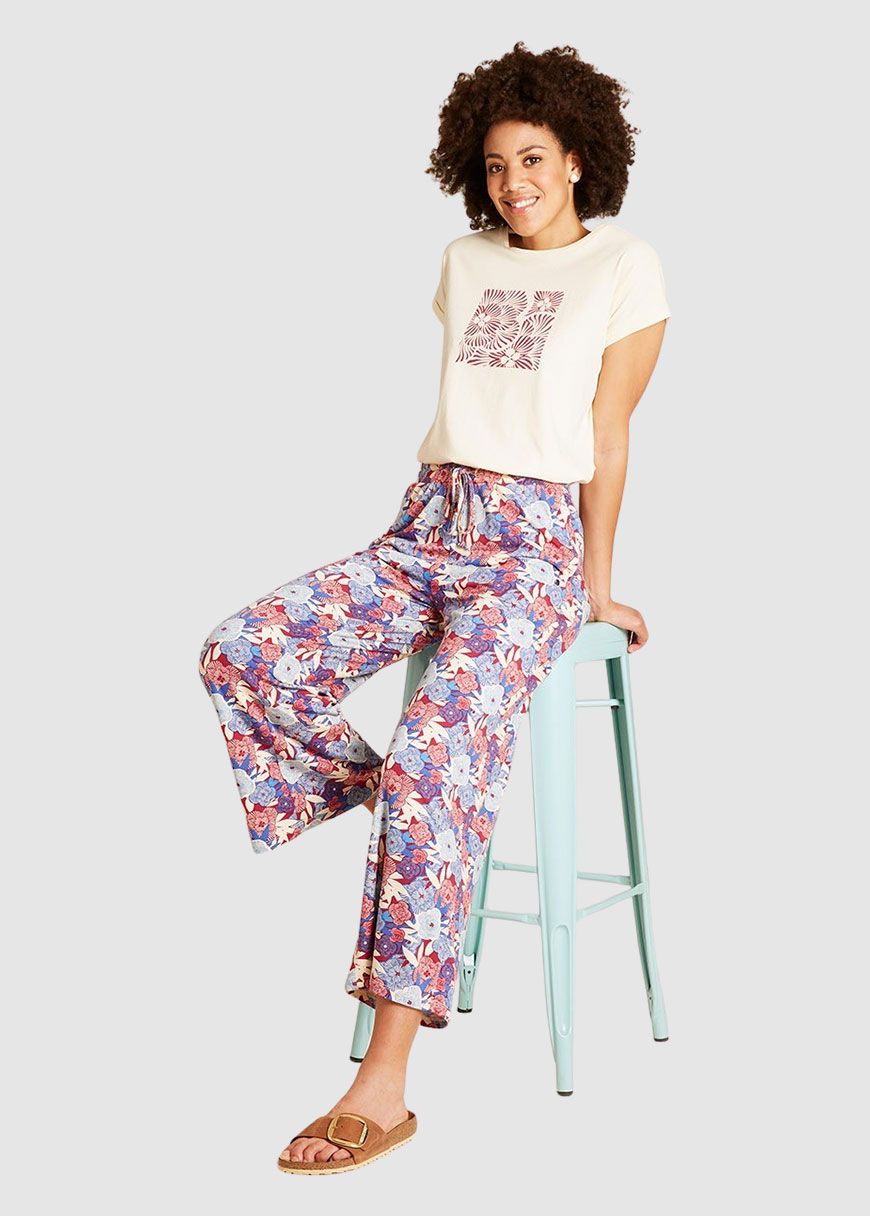 T-Shirt mit floralem Print