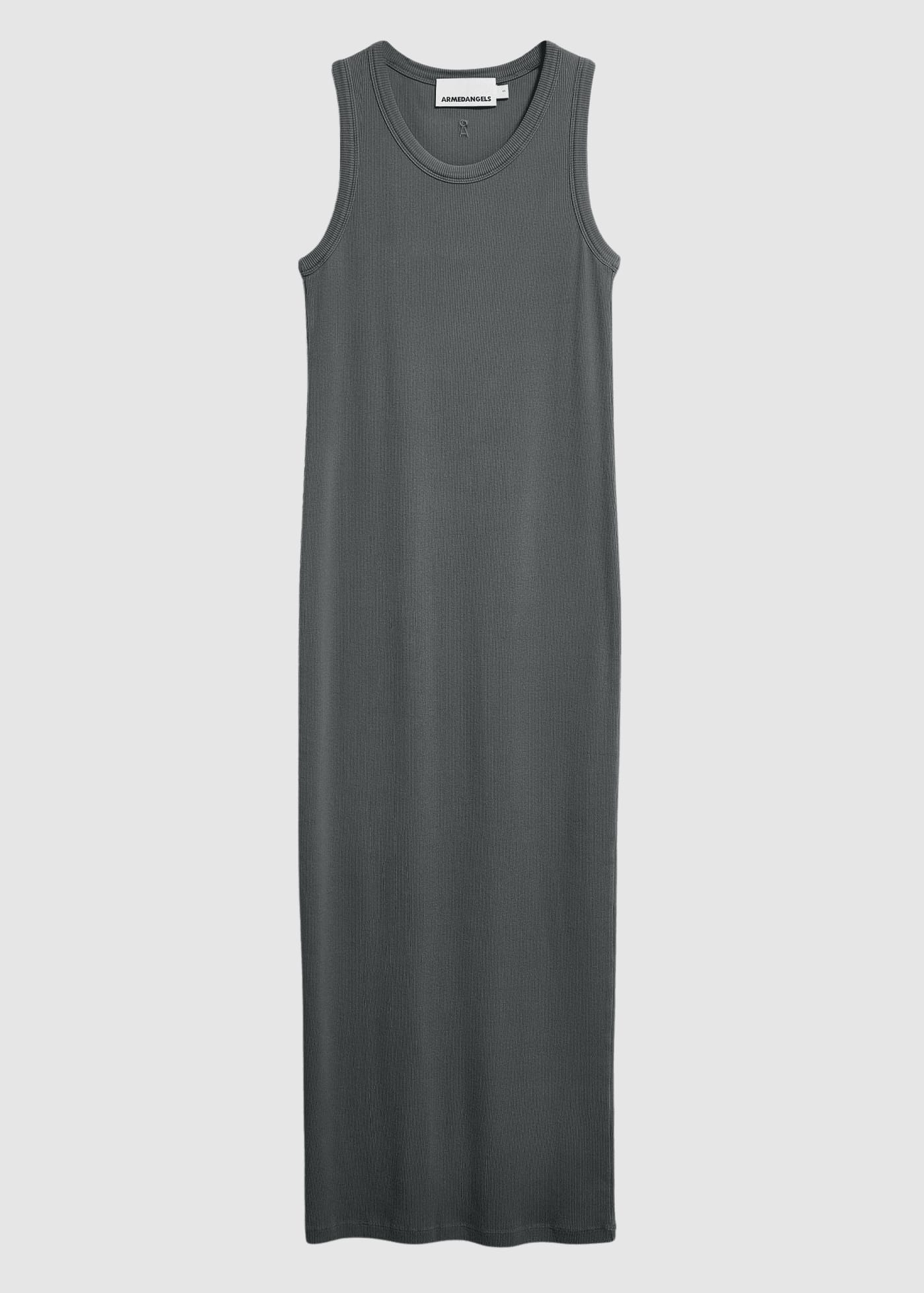 Gmt Dye Bodycon Rib Dress Space Steel