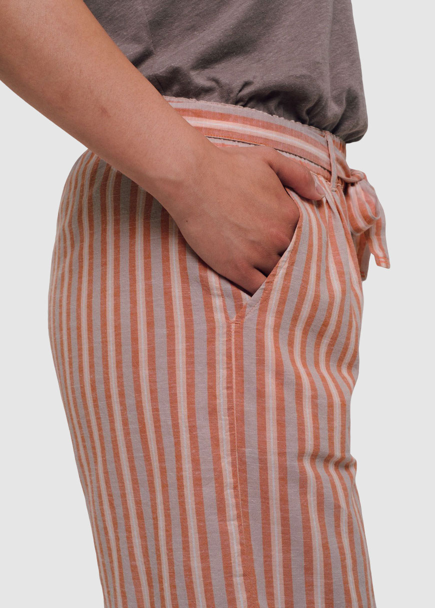 Linen Shorts Stripes Linen Shorts Stripes