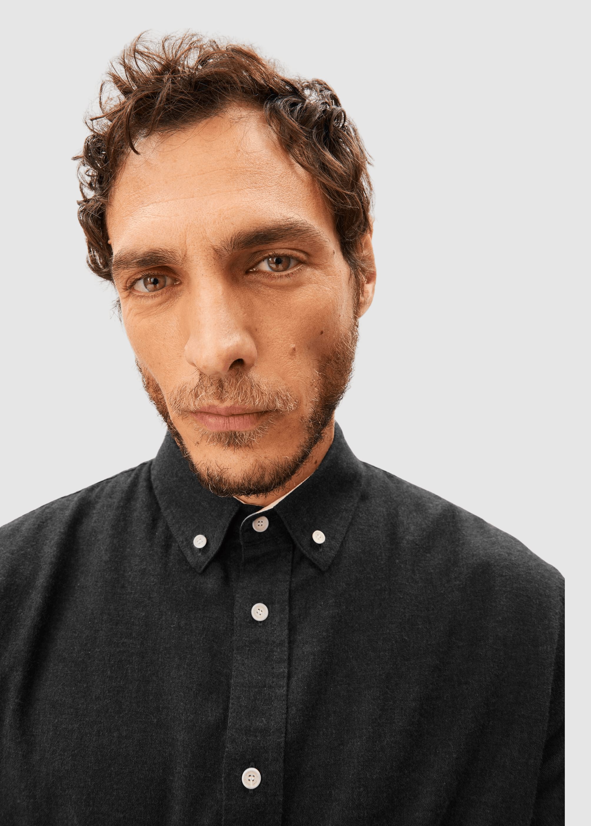 armedangels-araamo-flannel-shirt-anthrazit-melange-3.jpeg Araamo Flannel Shirt Anthrazit Melange