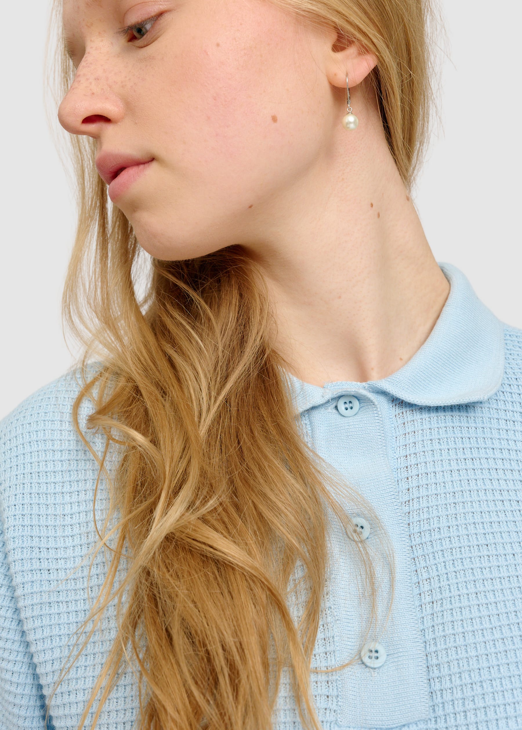 Knit Polo Dream Blue Knit Polo Dream Blue