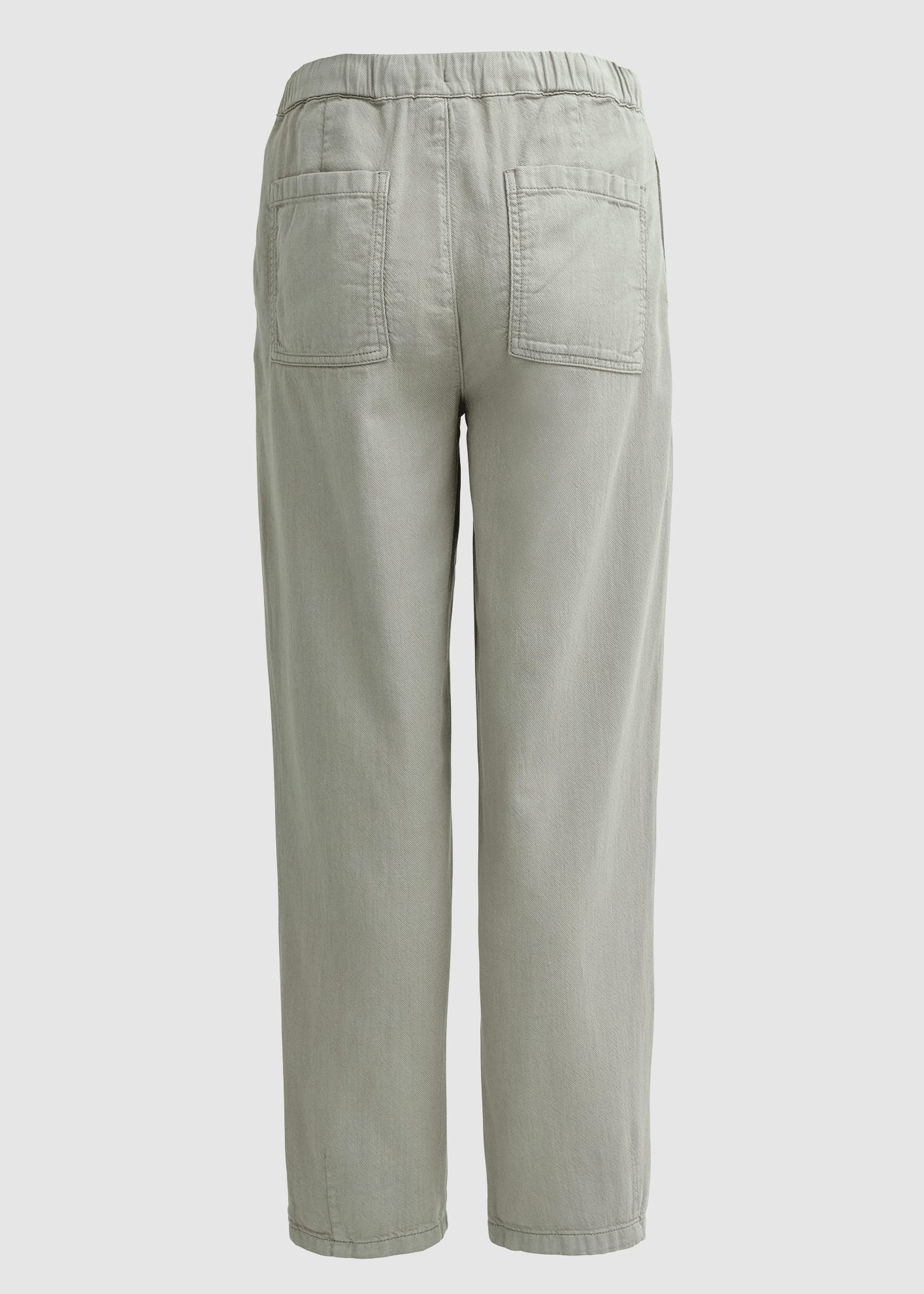 Twill-Hose Verkürzt Blass Grün Twill-Hose Verkürzt Blass Grün