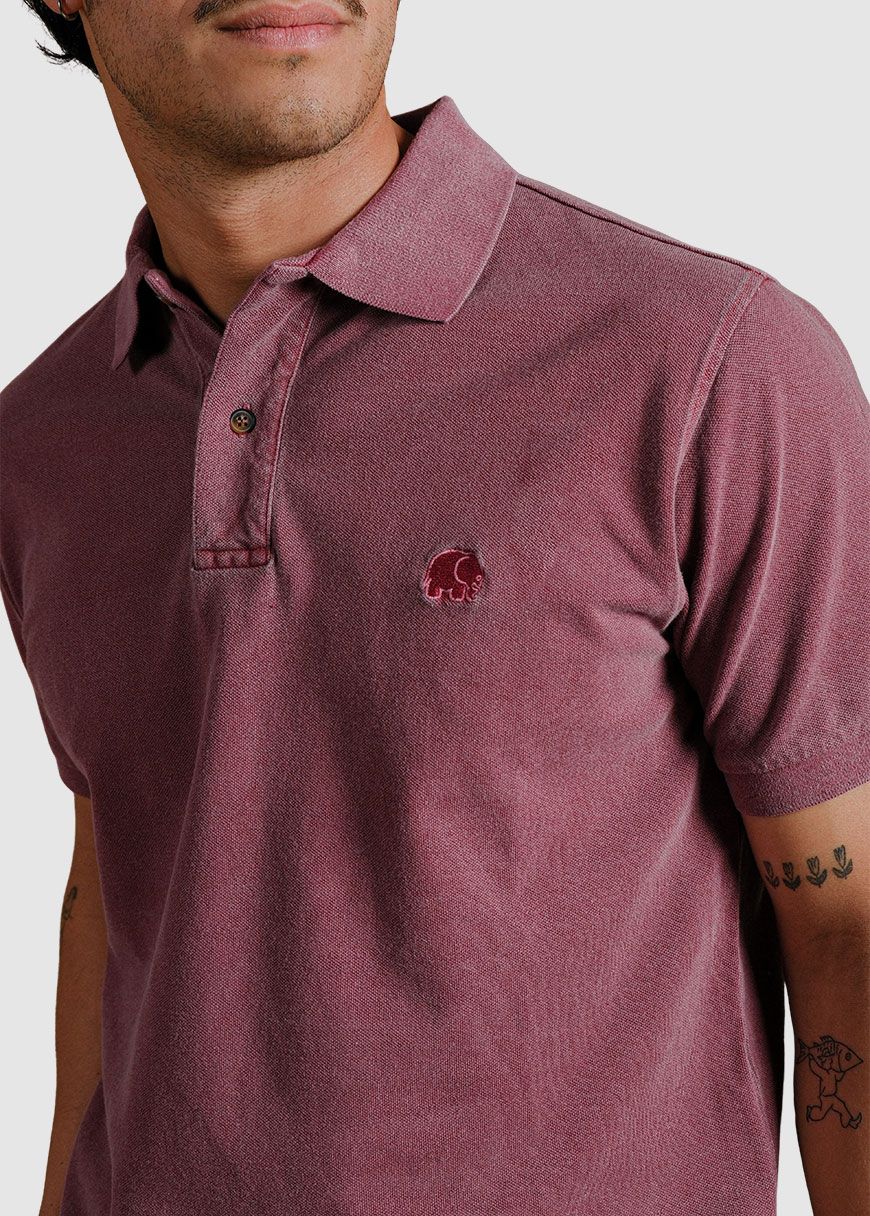 Organic Pigment Dyed Polo Shirt