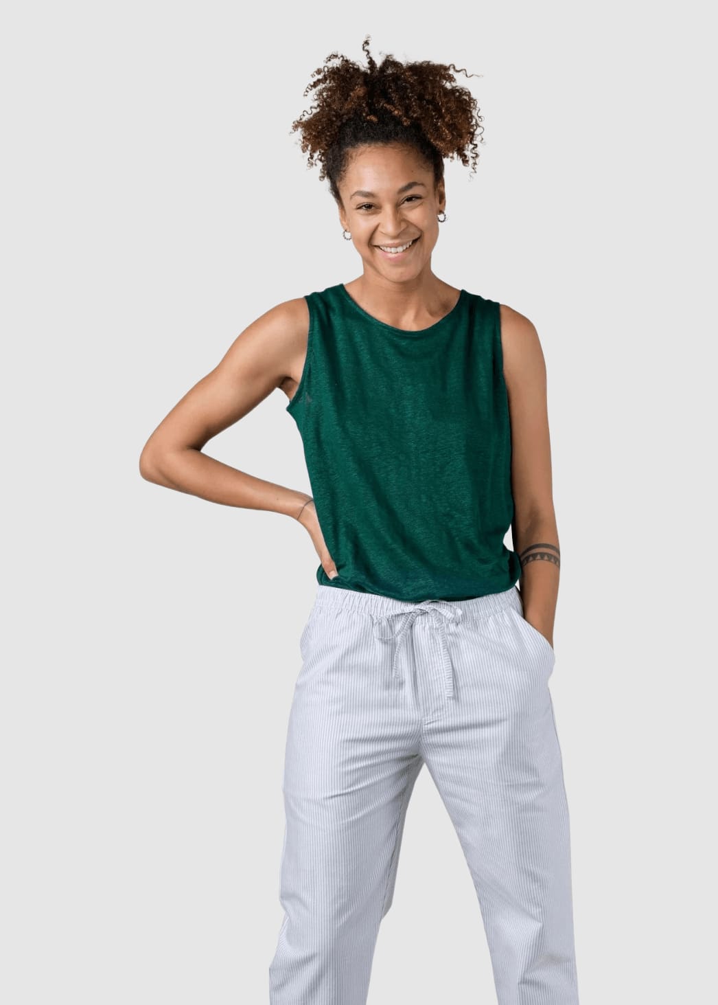 Dee Tank Top Moss Green