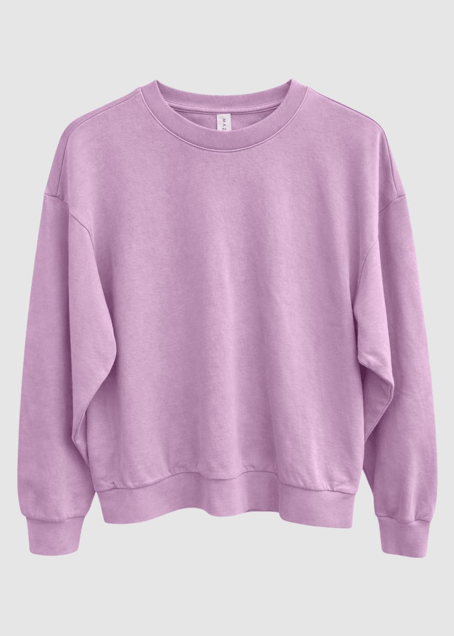 Genderless Natural Dye Sweatshirt Natural Dye Orchid Genderless Natural Dye Sweatshirt Natural Dye Orchid