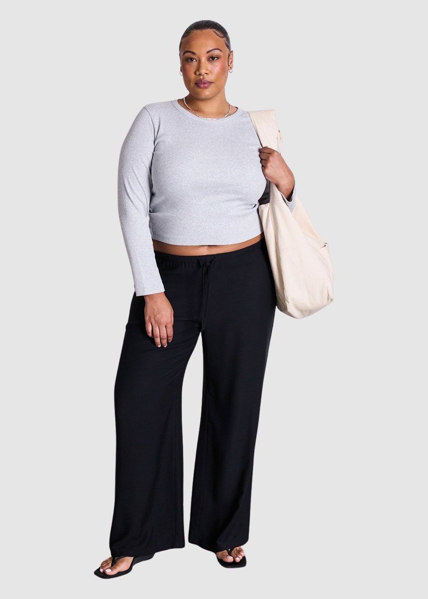 Mid Rise Loose Pants Strath