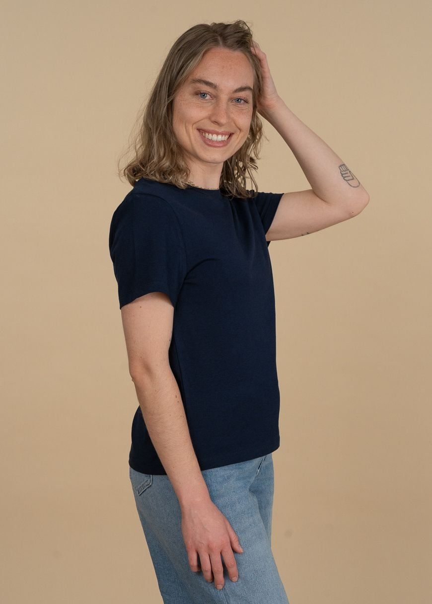 GXB-STTW172-FRENCHNAVY-04.jpg Classic T-Shirt Woman French Navy