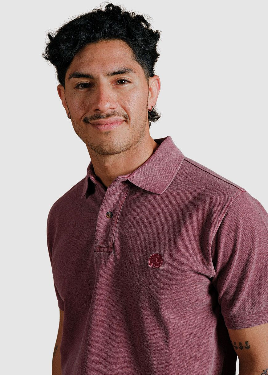 Organic Pigment Dyed Polo Shirt