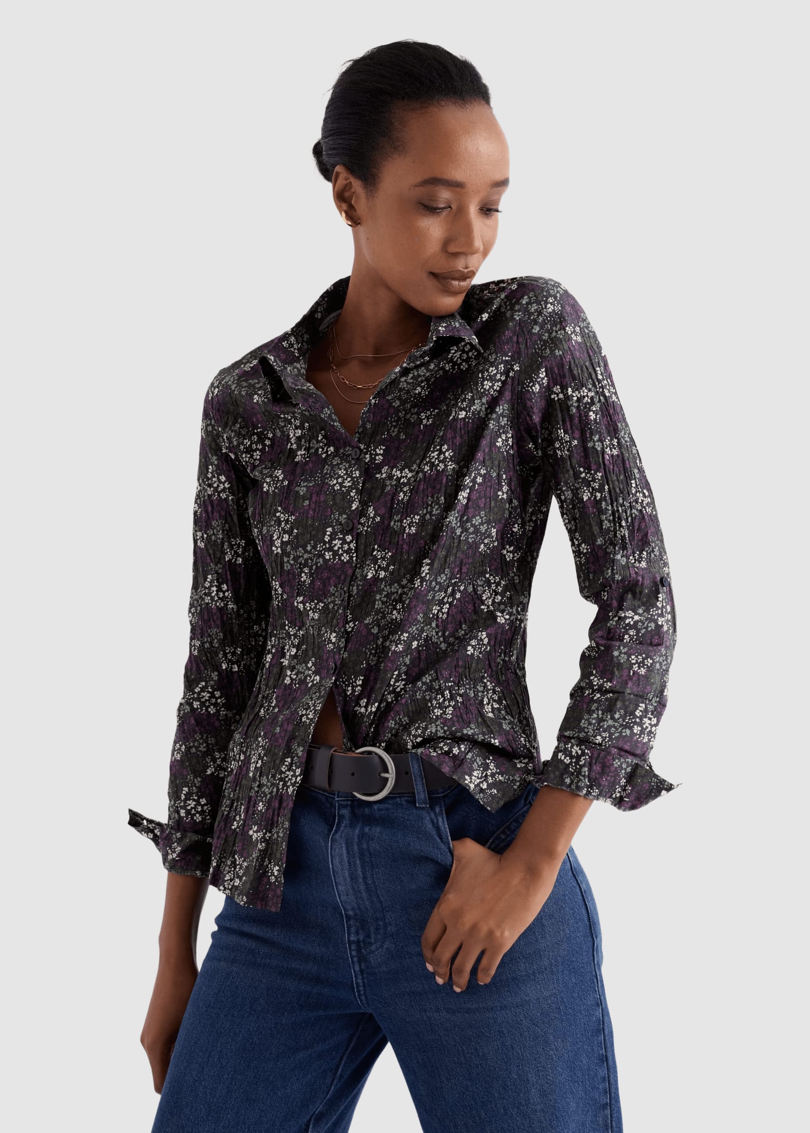Larissa Shirt Speckled Ditsy Mix