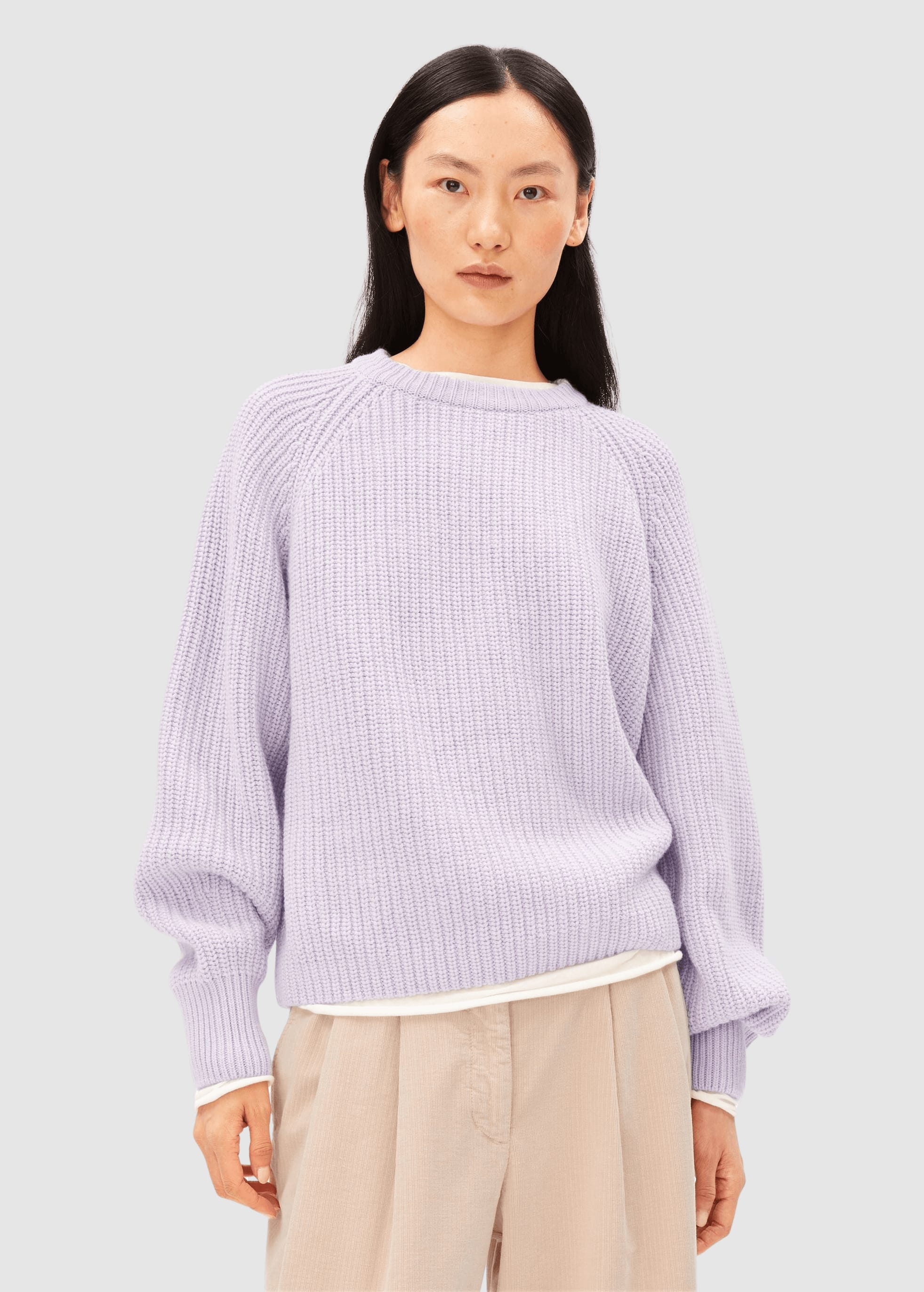 Rib Knit Sweater Moonlit Lilac