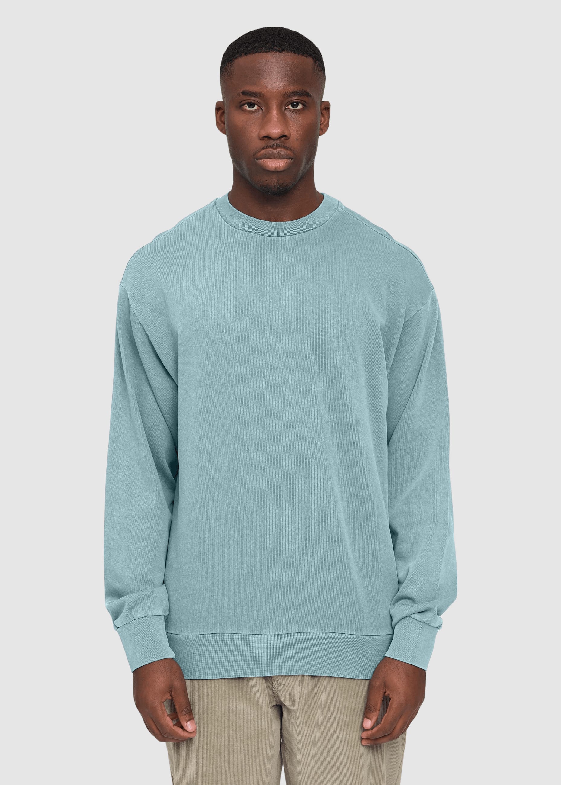 Genderless Natural Dye Sweatshirt Natural Dye Turquoise Genderless Natural Dye Sweatshirt Natural Dye Turquoise
