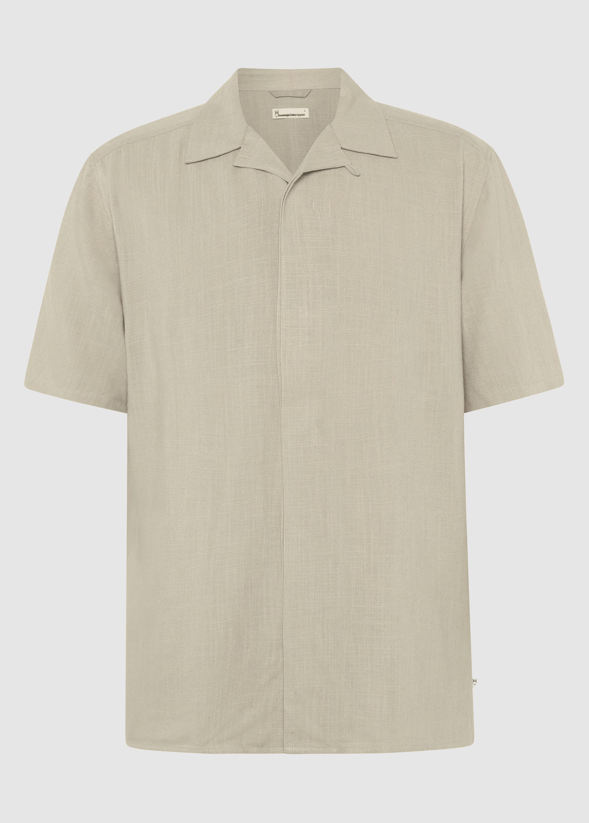 Moss Relaxed Linen-MIX Short Sleeve Shirt Light Feather Gray Moss Relaxed Linen-MIX Short Sleeve Shirt Light Feather Gray