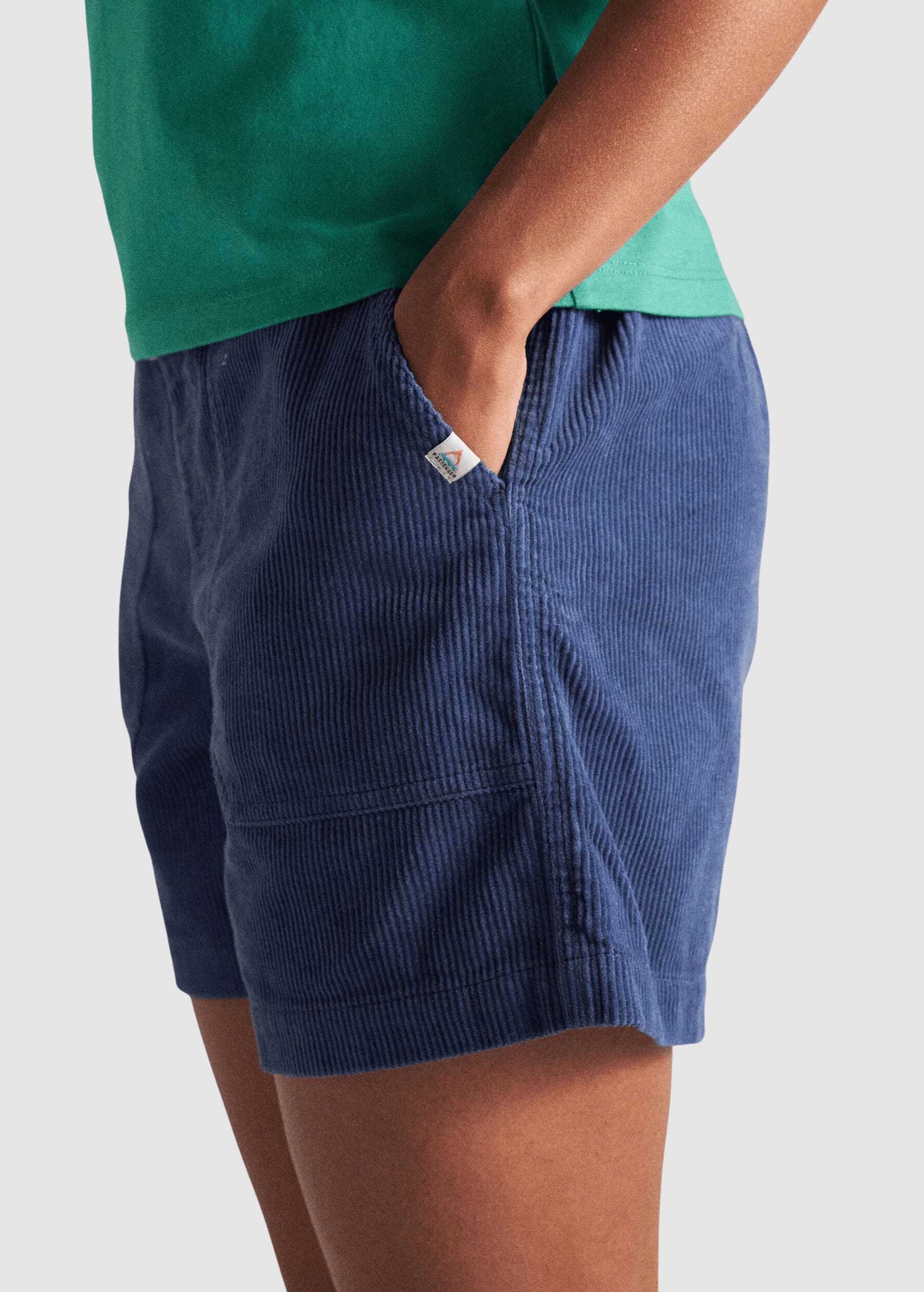Avian Organic Cord Short 2.0 Dark Denim