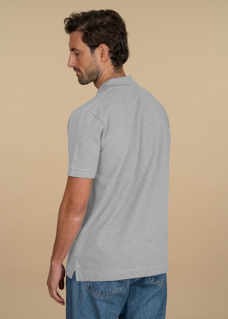 Classic Poloshirt Man Heather Grey