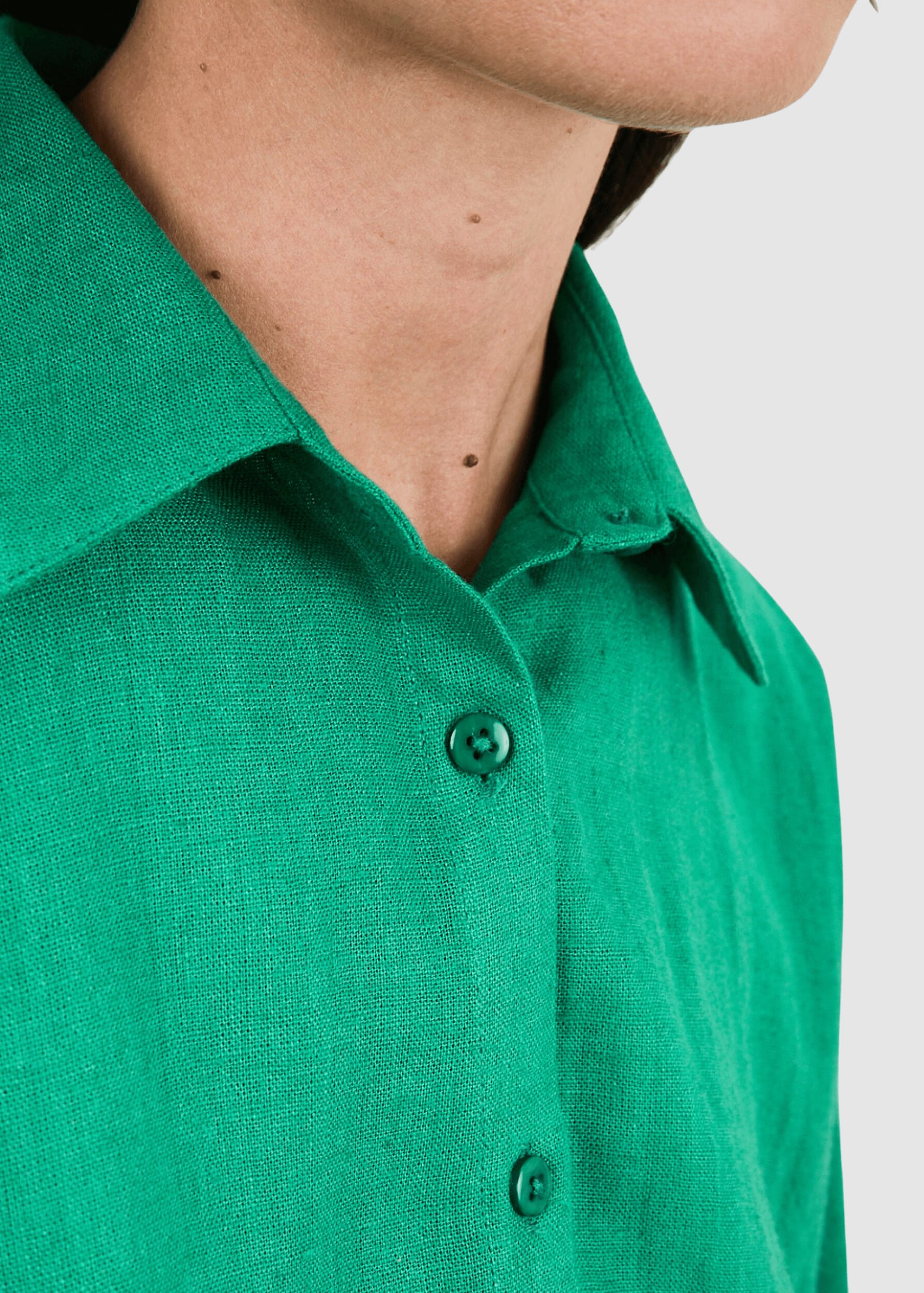 Boxy Squared Blouse Green
