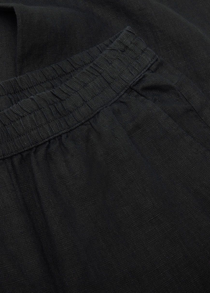 Posey Wide Mid-Rise Linen Pants