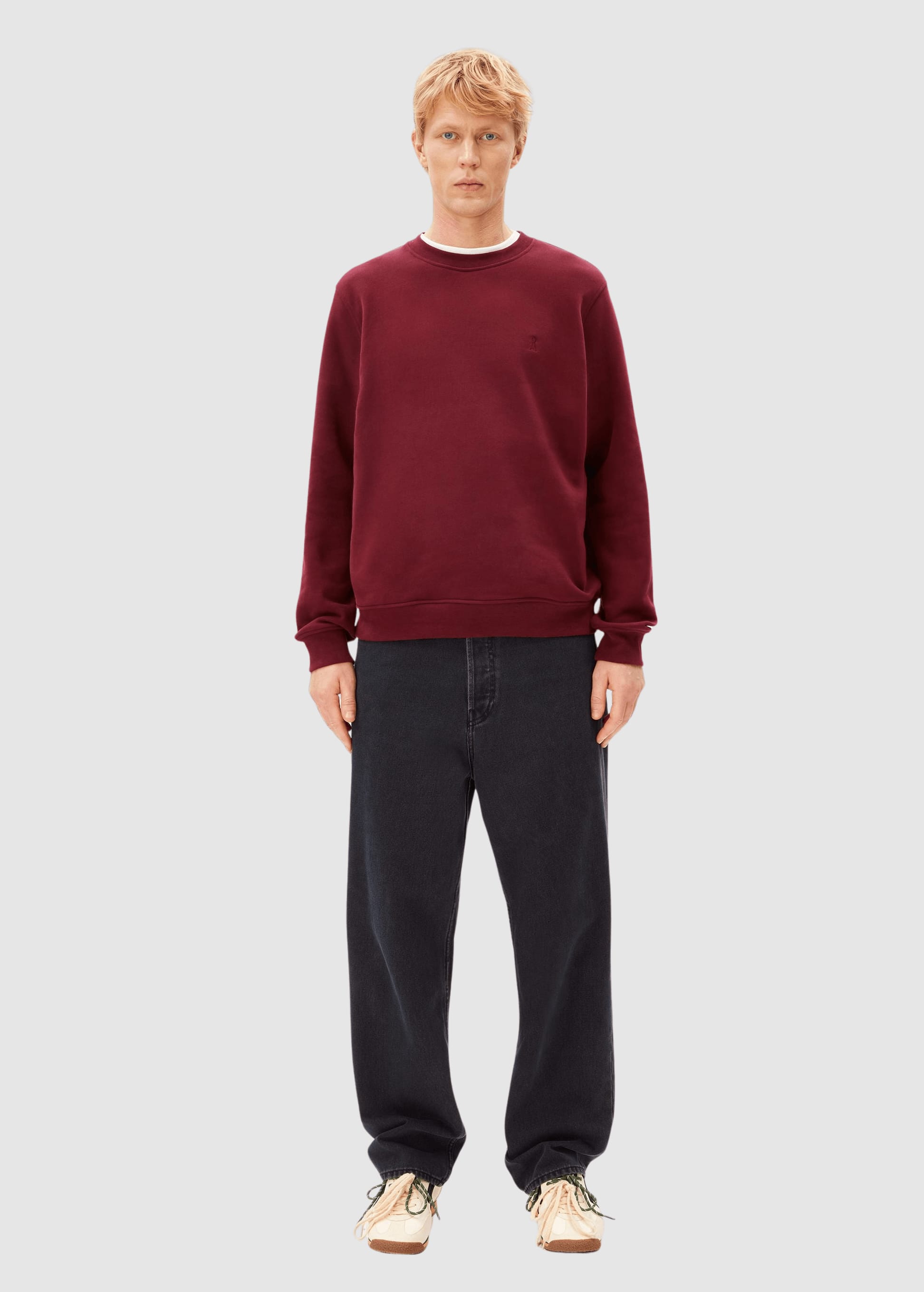 armedangels-baaro-fleece-sweatshirt-velvet-red-5.jpeg Baaro Fleece Sweatshirt Velvet Red