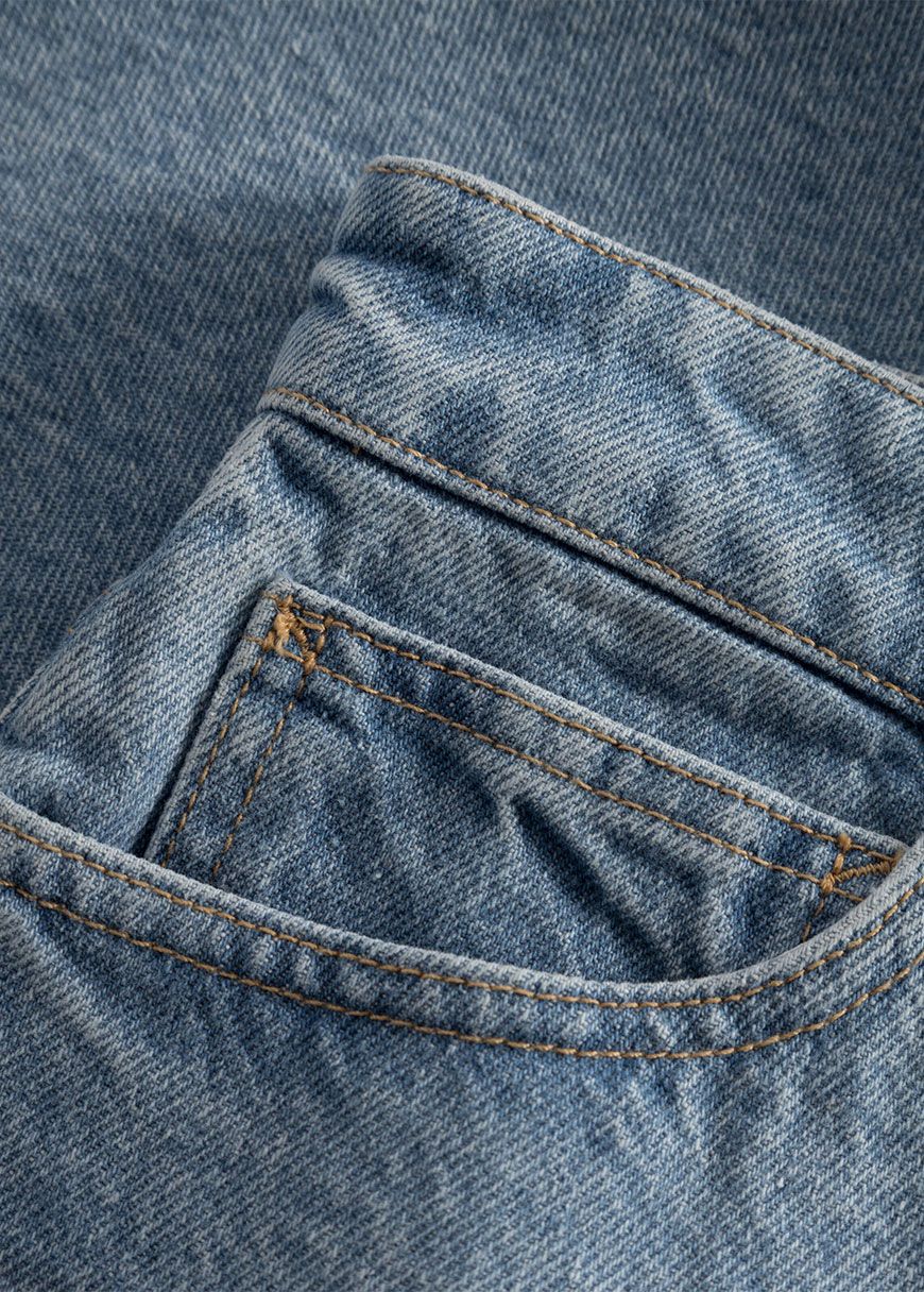 Reborn 5-Pocket Bleached Short