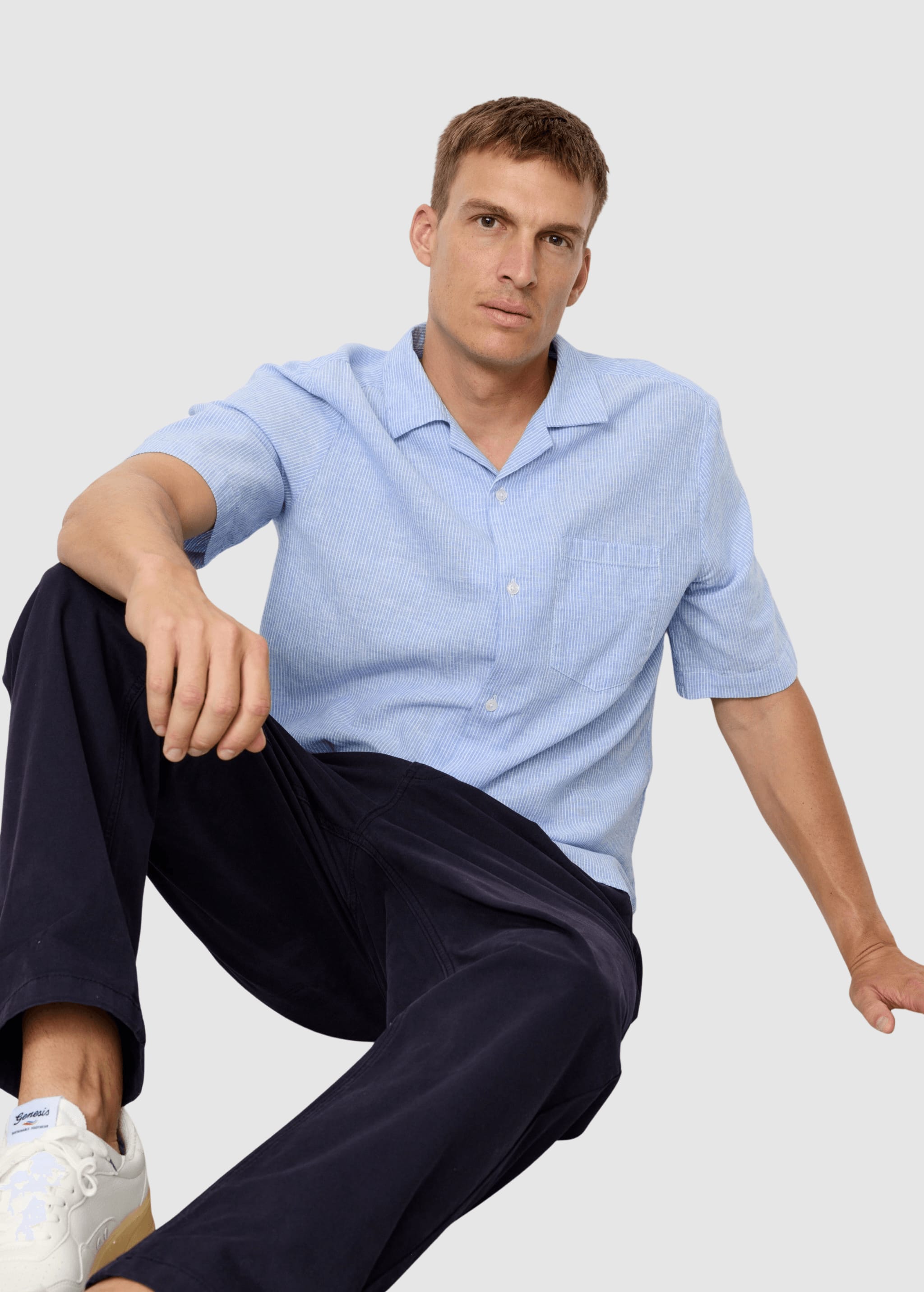 Shirt Cashew Stripes Blue