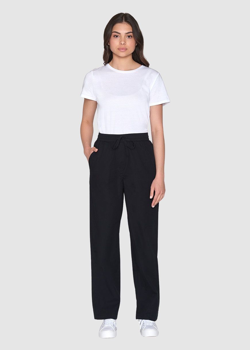 Chloe Barrel High-Rise Poplin Elastic Waistband Pants Chloe Barrel High-Rise Poplin Elastic Waistband Pants