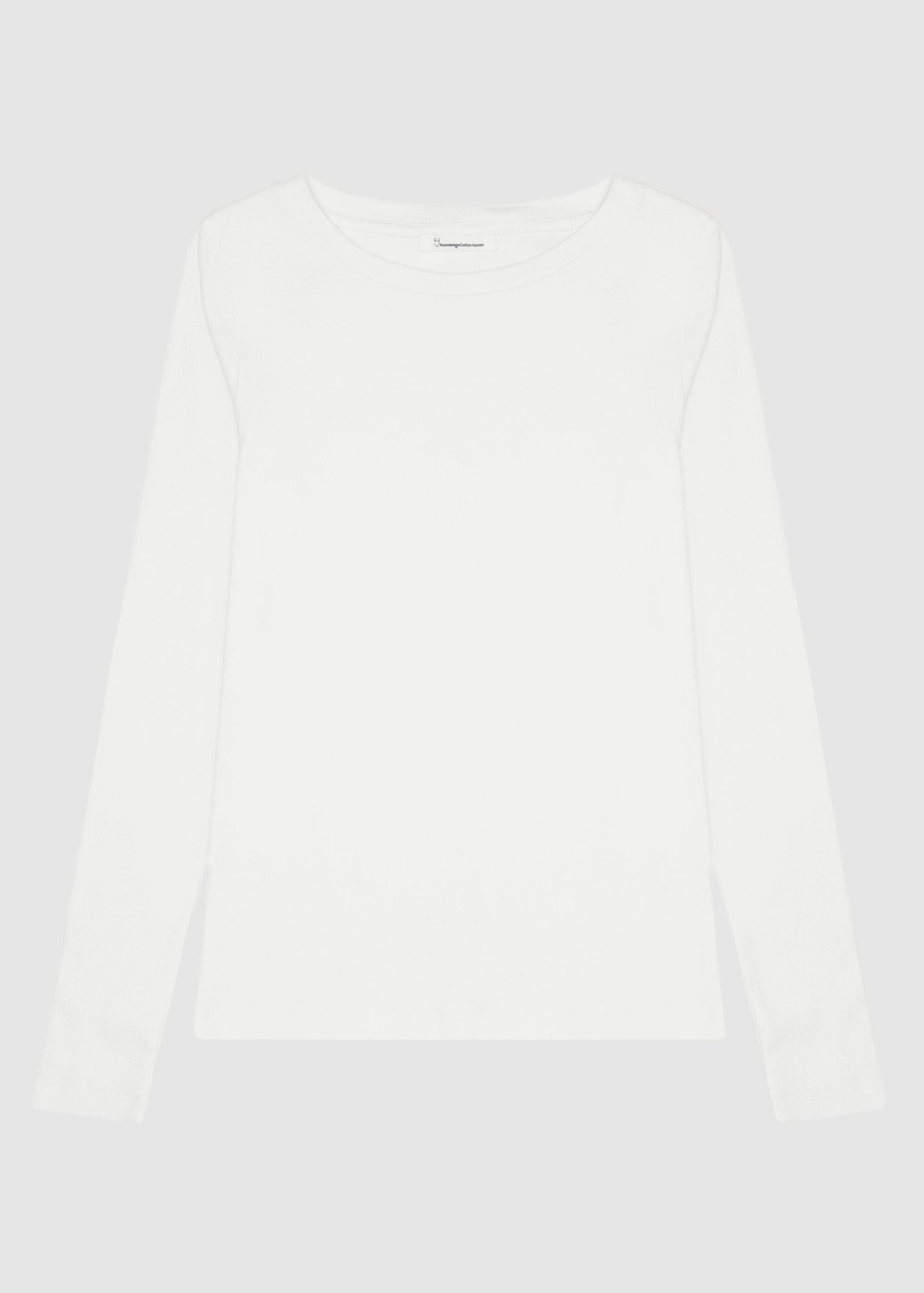 knowledge-cotton-apparel-rib-long-sleeve-t-shirt-star-white-5.jpeg Rib Long Sleeve T-Shirt Star White