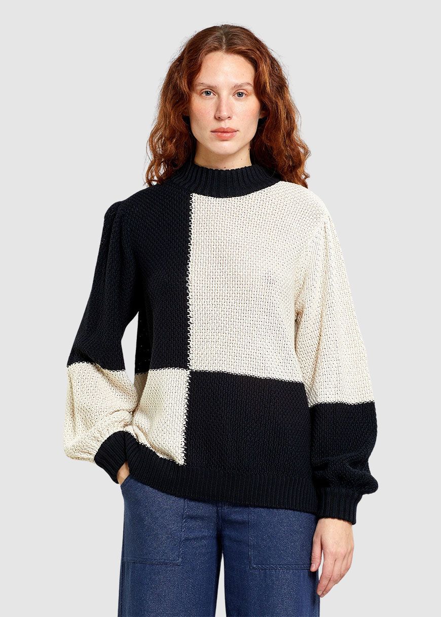 Sweater Knitted Rutbo Blocks Sweater Knitted Rutbo Blocks