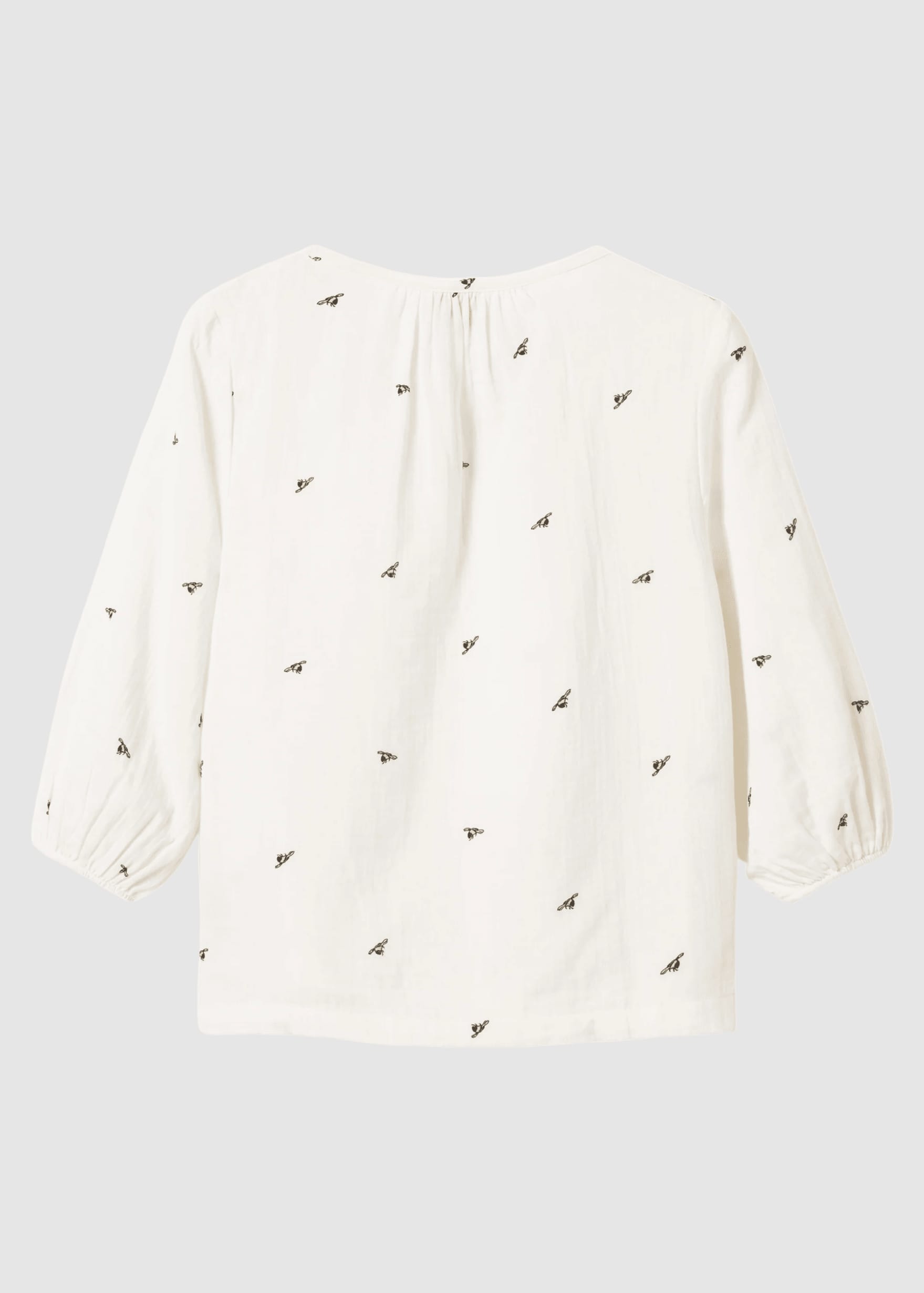 Golden Flow Blouse White