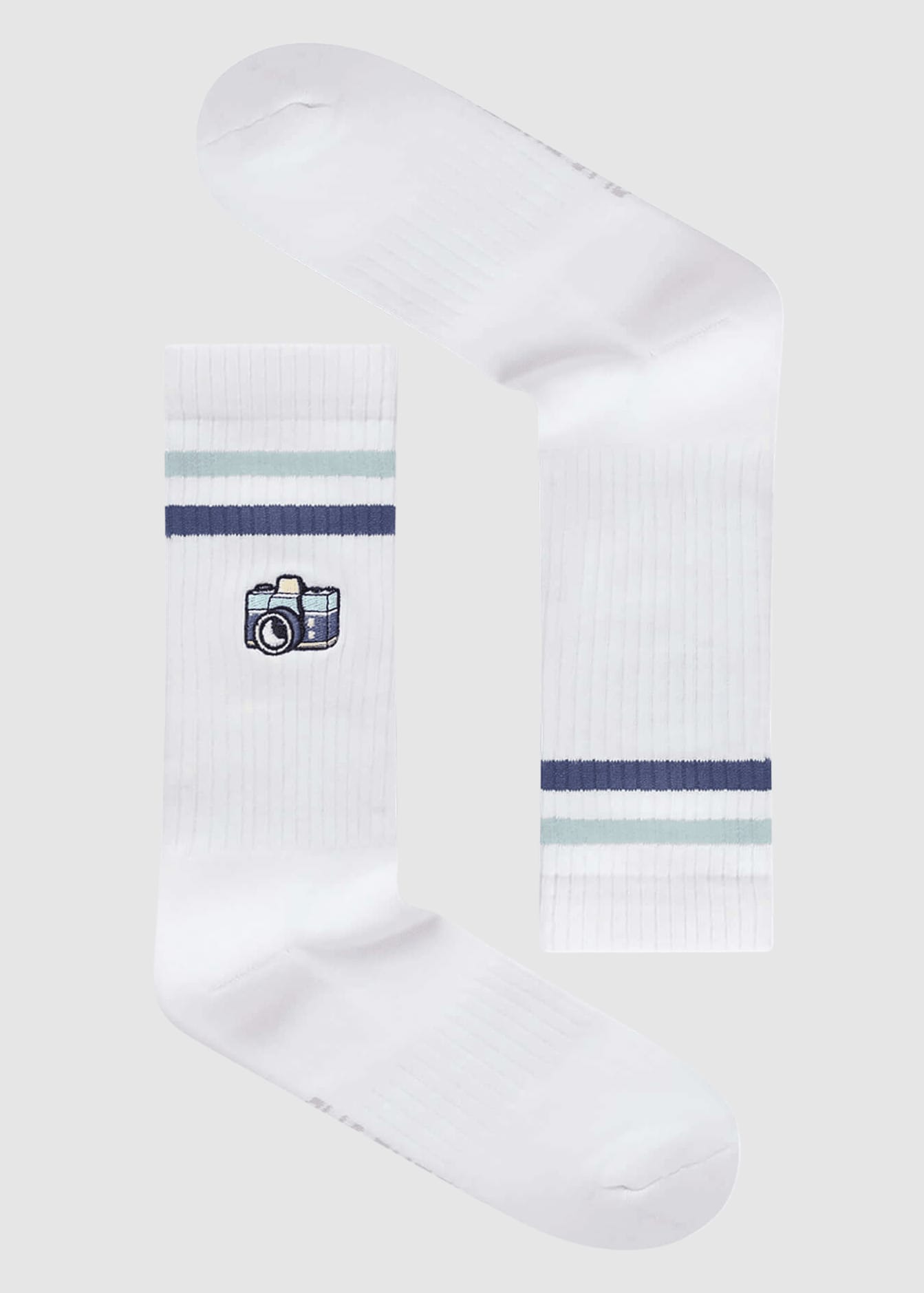 greenbomb-camera-socks-white-1.jpeg Camera Socks White