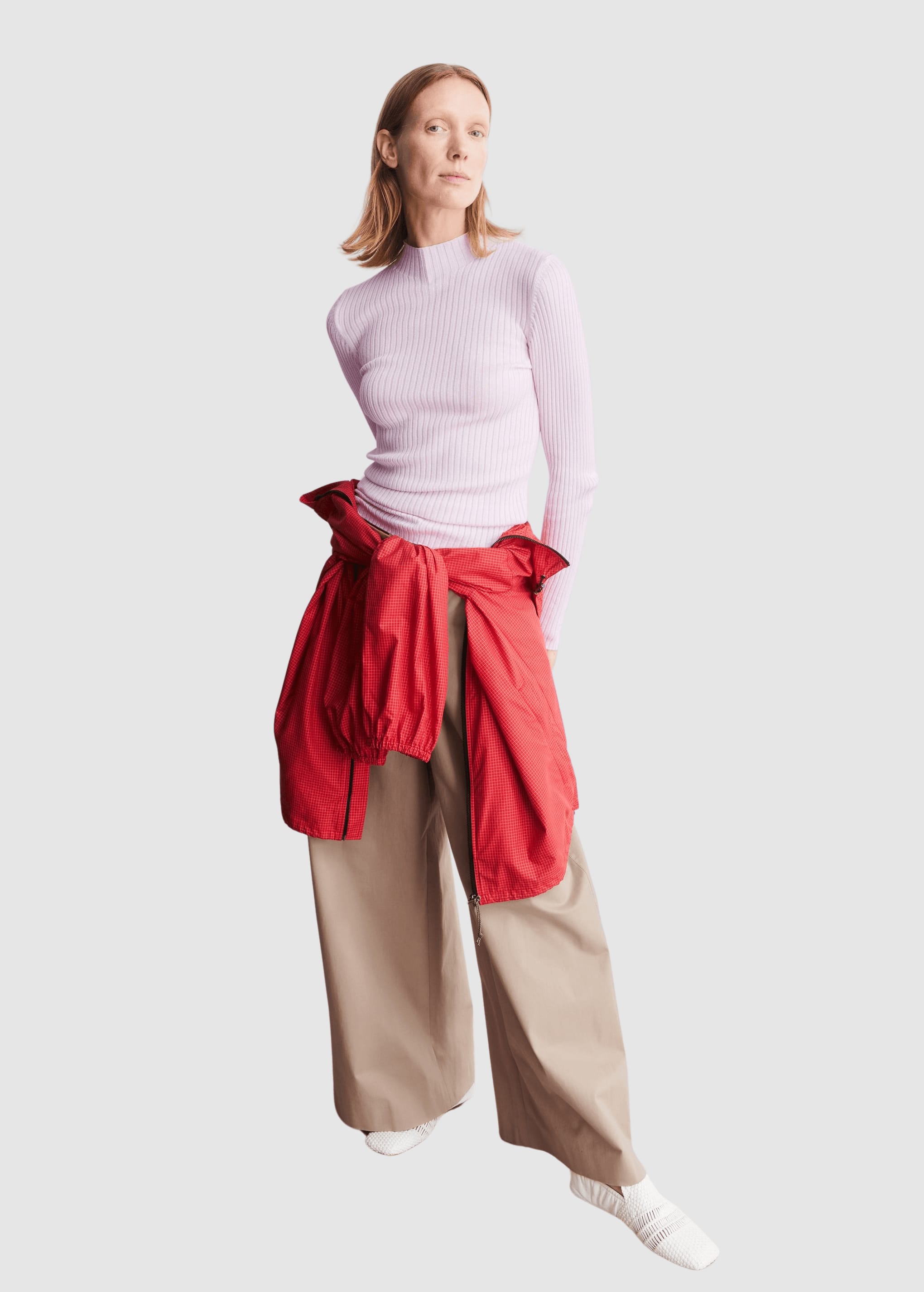 Alaania Knit Sweater Pink Mist