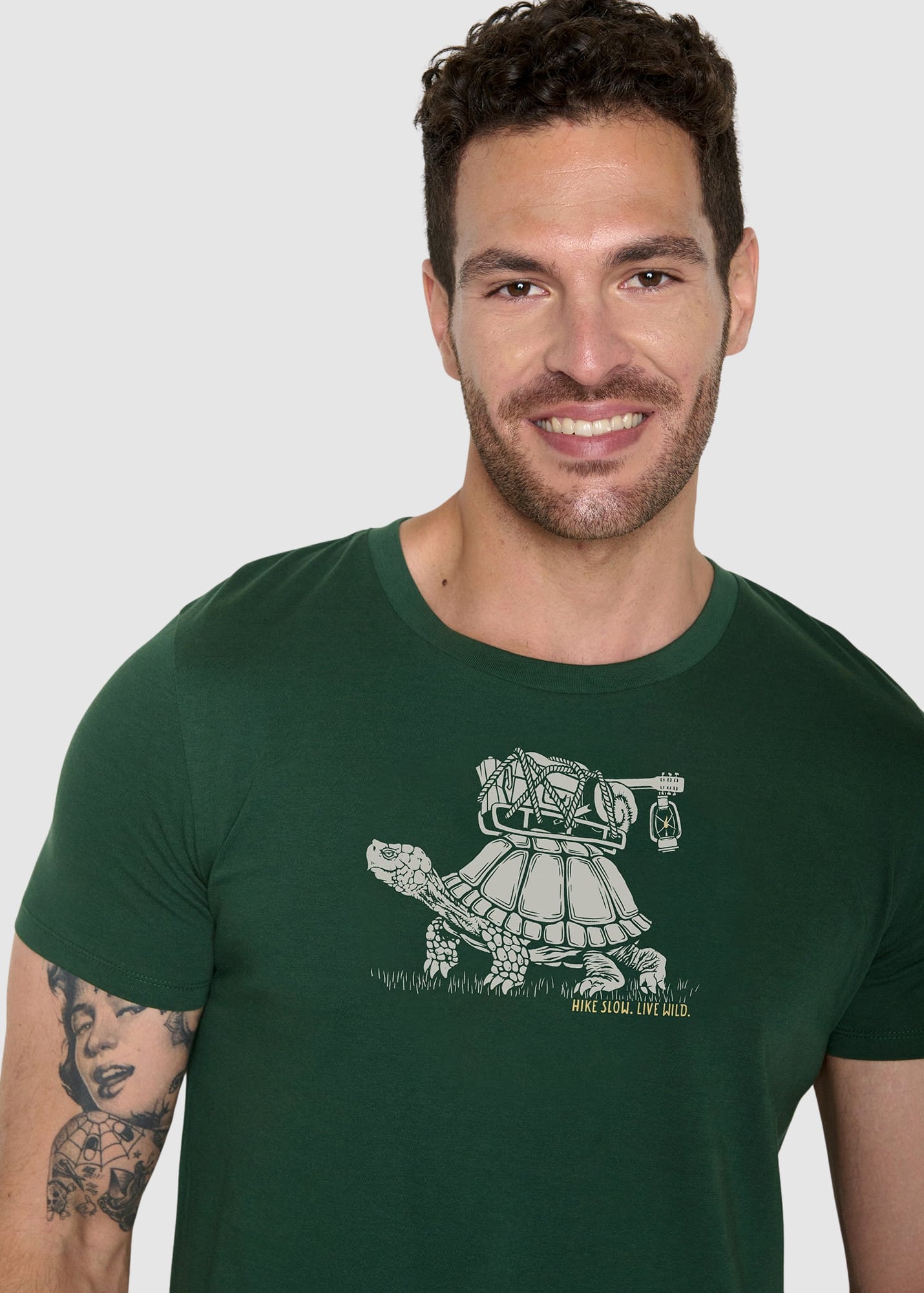 Turtle Walk Guide T-Shirt Bottle Green