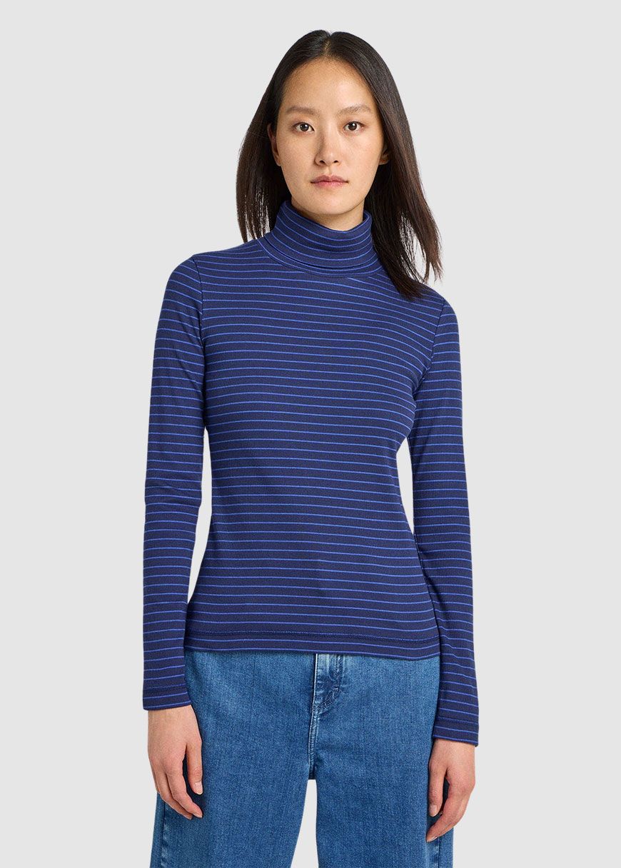 Streifen-Rollkragenshirt Streifen-Rollkragenshirt