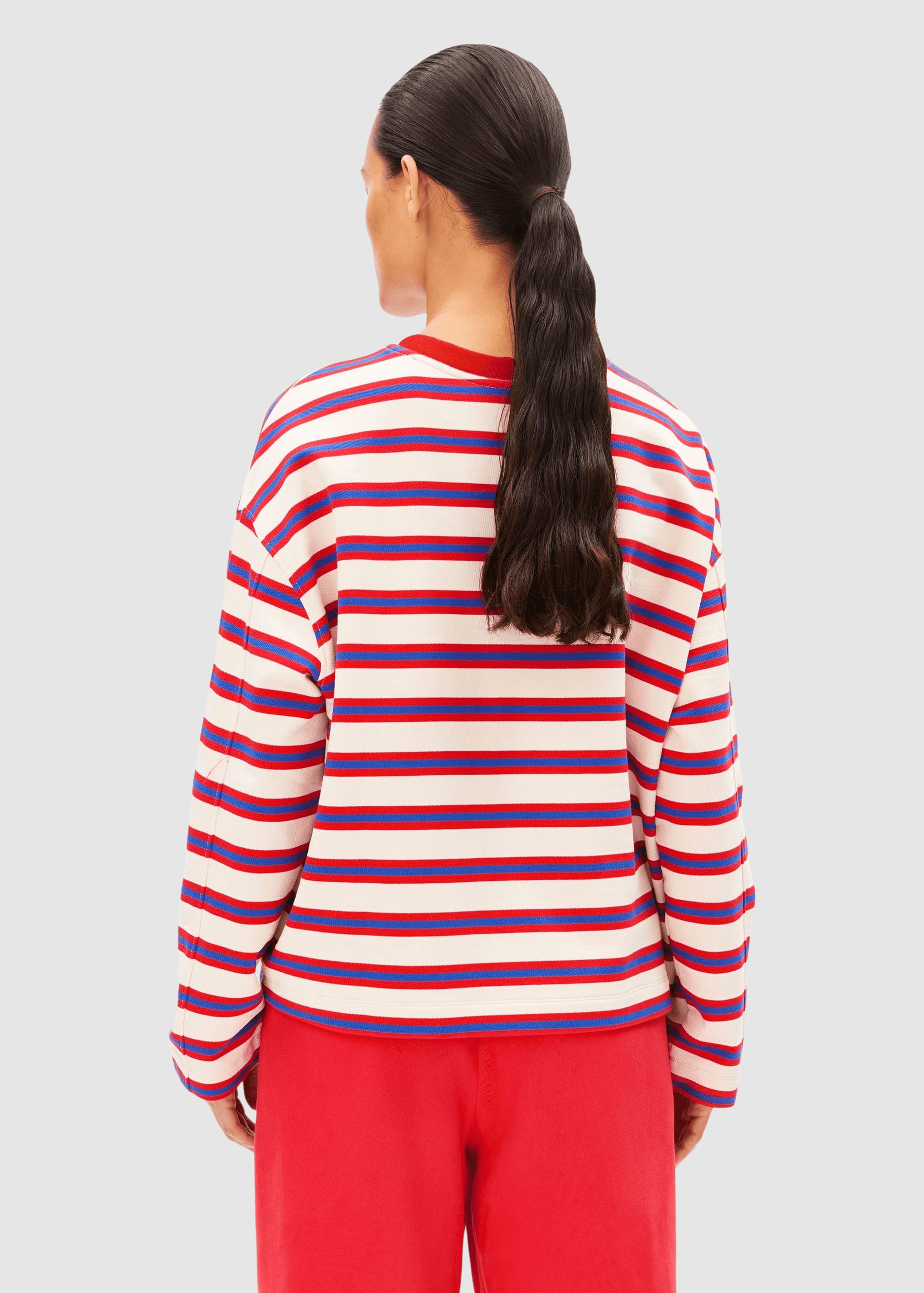 Iconic Å Frankaa Bold Sweat Undyed-Mars Red-Dynamo Blue
