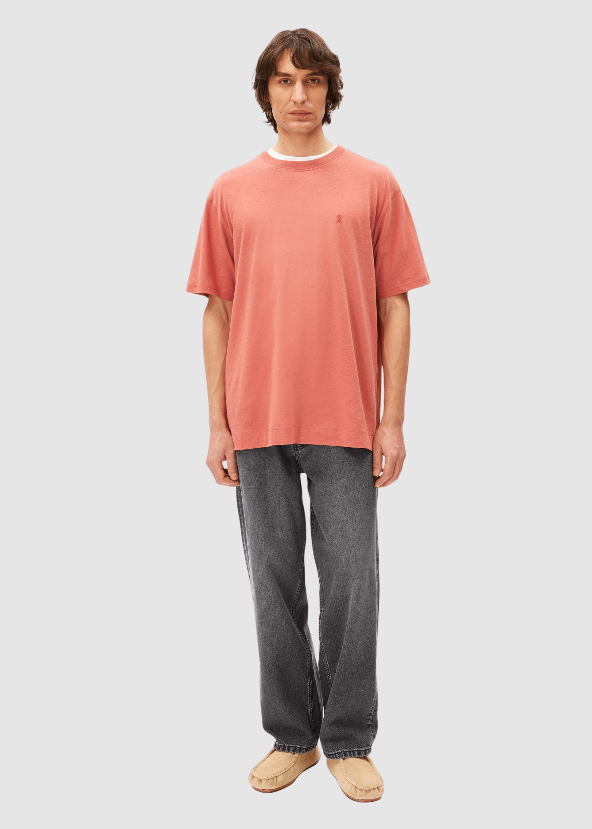 Maarkos Linen Blend T-Shirt Tabasco Red Maarkos Linen Blend T-Shirt Tabasco Red