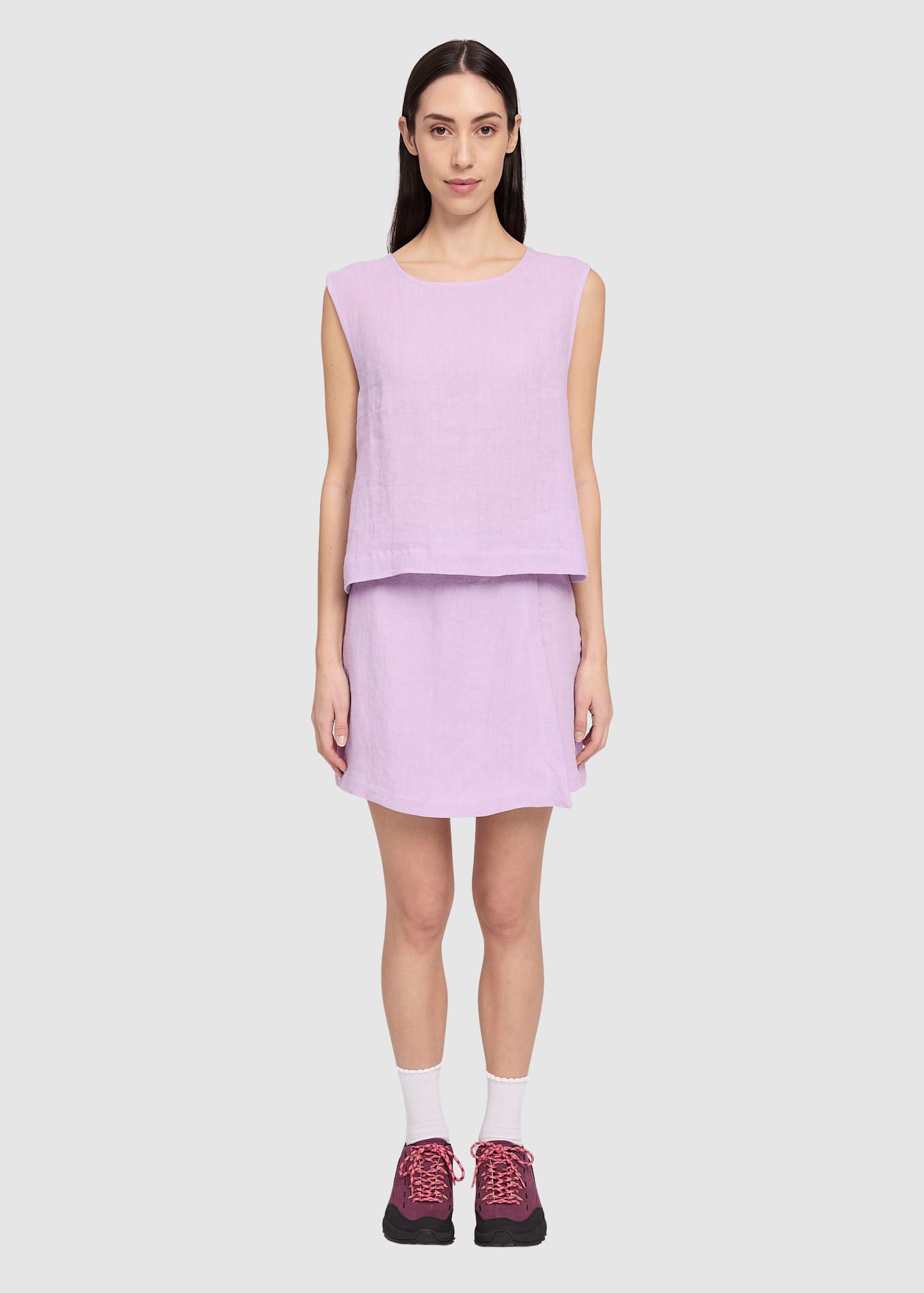 Linen Top Bright Lavender