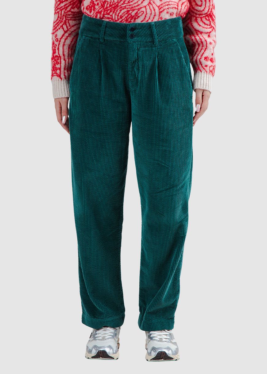 Corduroy Pleated Pants