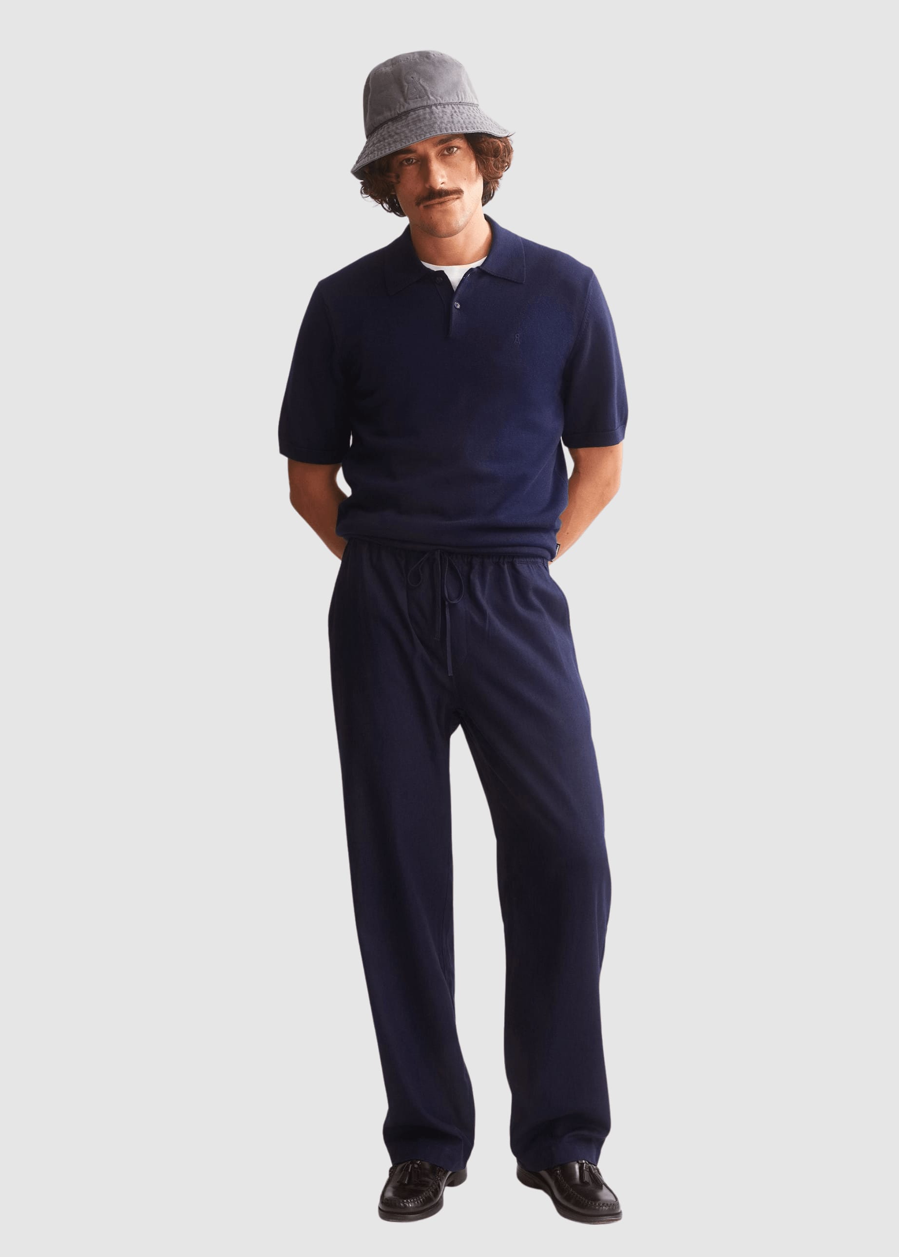 Lukaa Lino Pant Tinted Navy