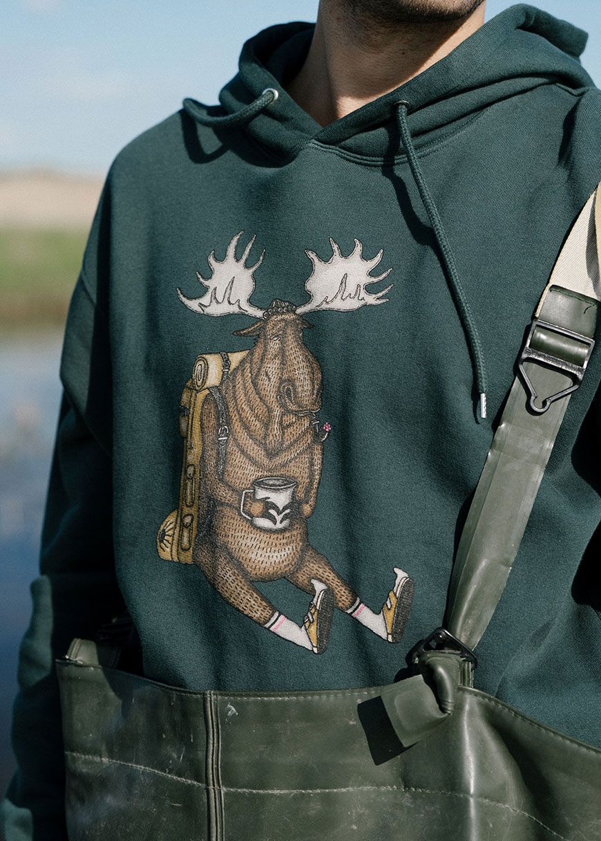 Snooze Moose Hoodie