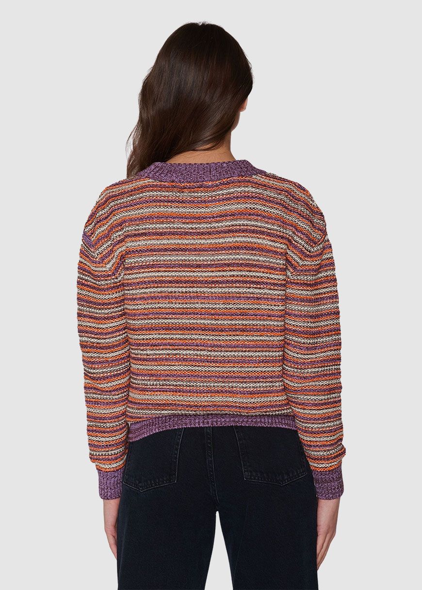 Multi Color Knitted Crew Neck Multi Color Knitted Crew Neck