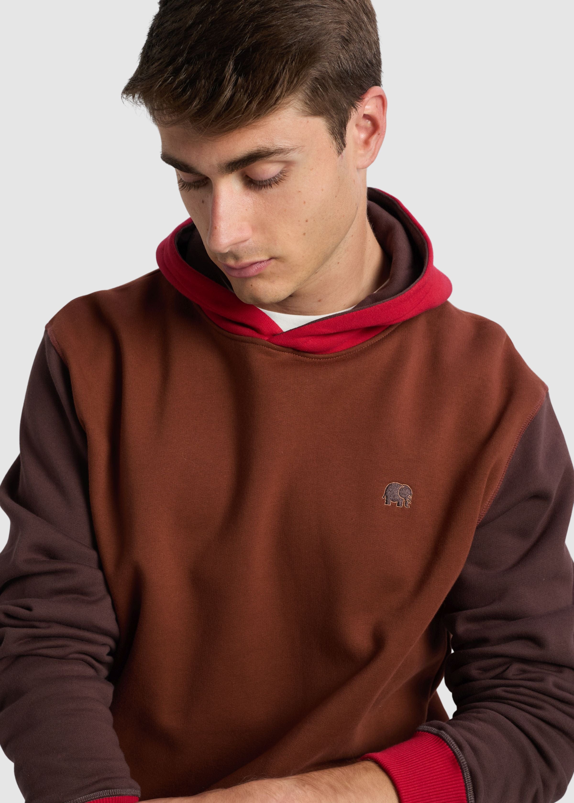 trendsplant-color-block-hoodie-cherry-mahogany-brown-4.jpeg Color Block Hoodie Cherry Mahogany Brown