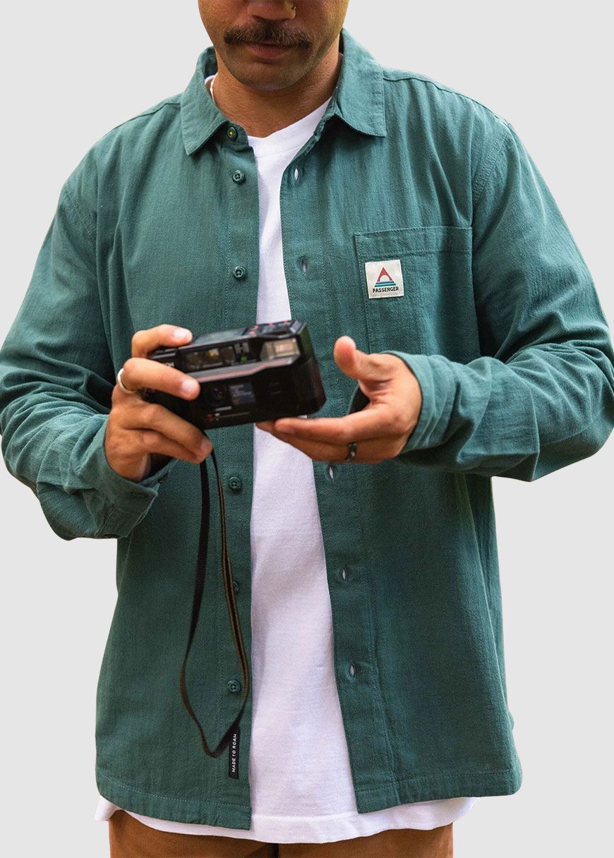 passenger_arica_textured_organic_cotton_shirt_AW_25_PAS_M_SH_VGQIV_Deep_Ocean_7_21d2249a70 Arica Textured Organic Cotton Shirt