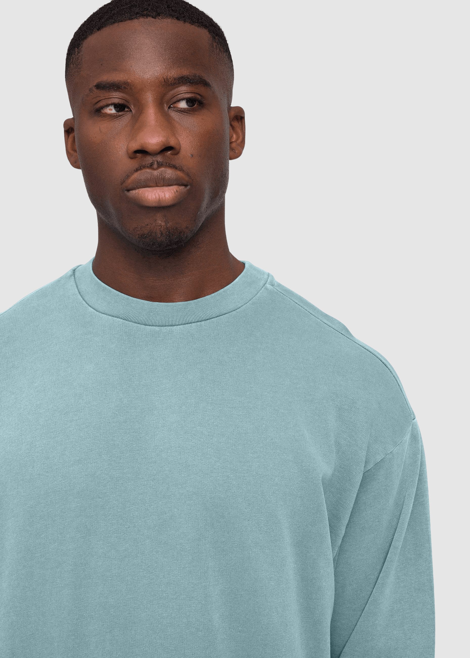 Genderless Natural Dye Sweatshirt Natural Dye Turquoise Genderless Natural Dye Sweatshirt Natural Dye Turquoise