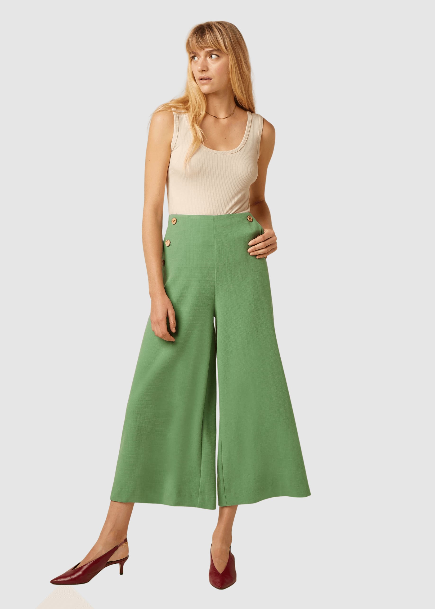 Brigitta Camisole Uni Rib Cream