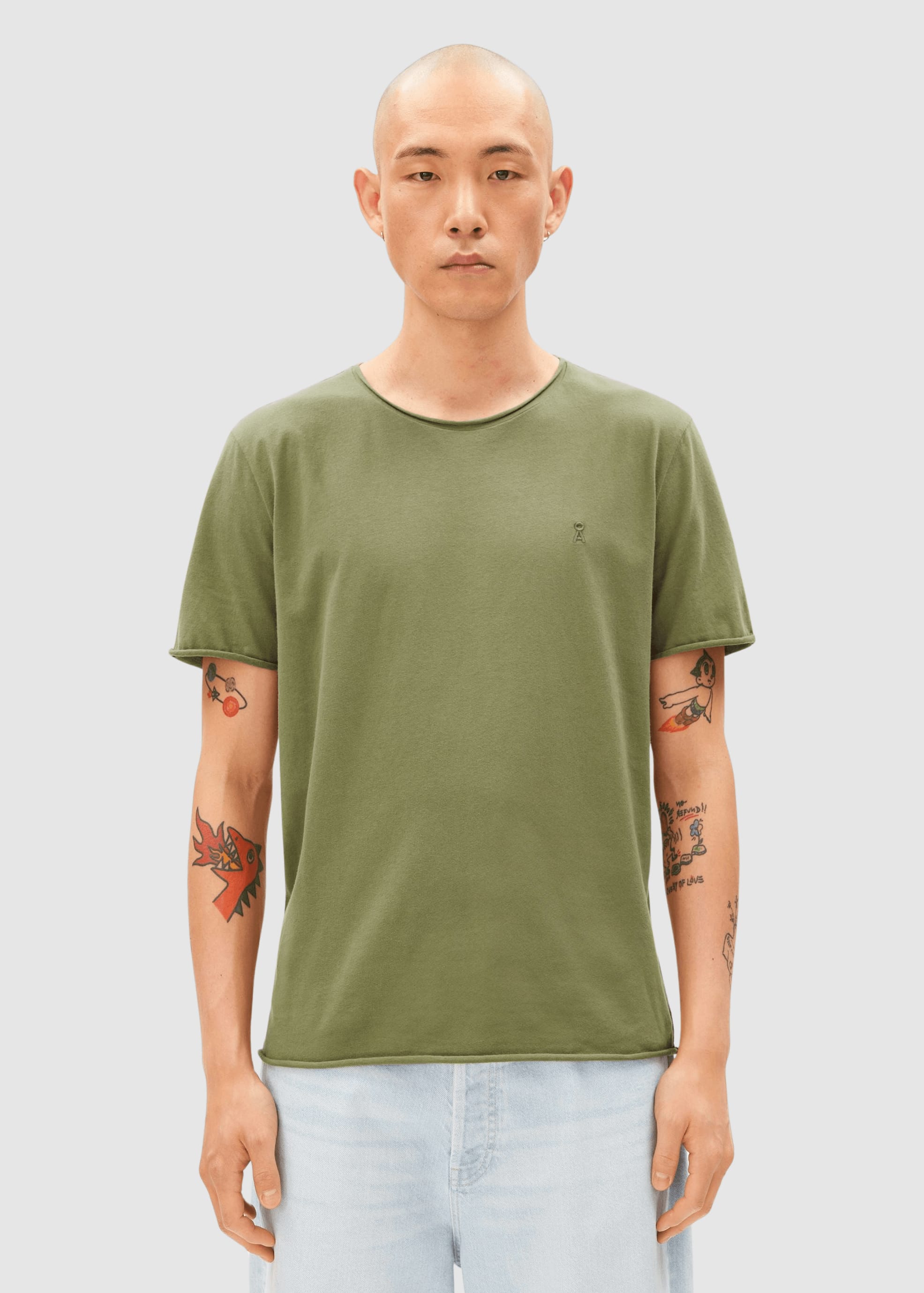 Jaames Brushed T-Shirt Fatigue Green Jaames Brushed T-Shirt Fatigue Green